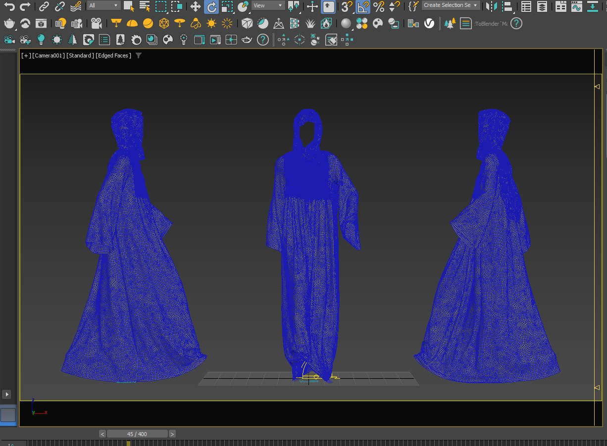 Abaya V10 Walk Cycle Animation 3D model_13