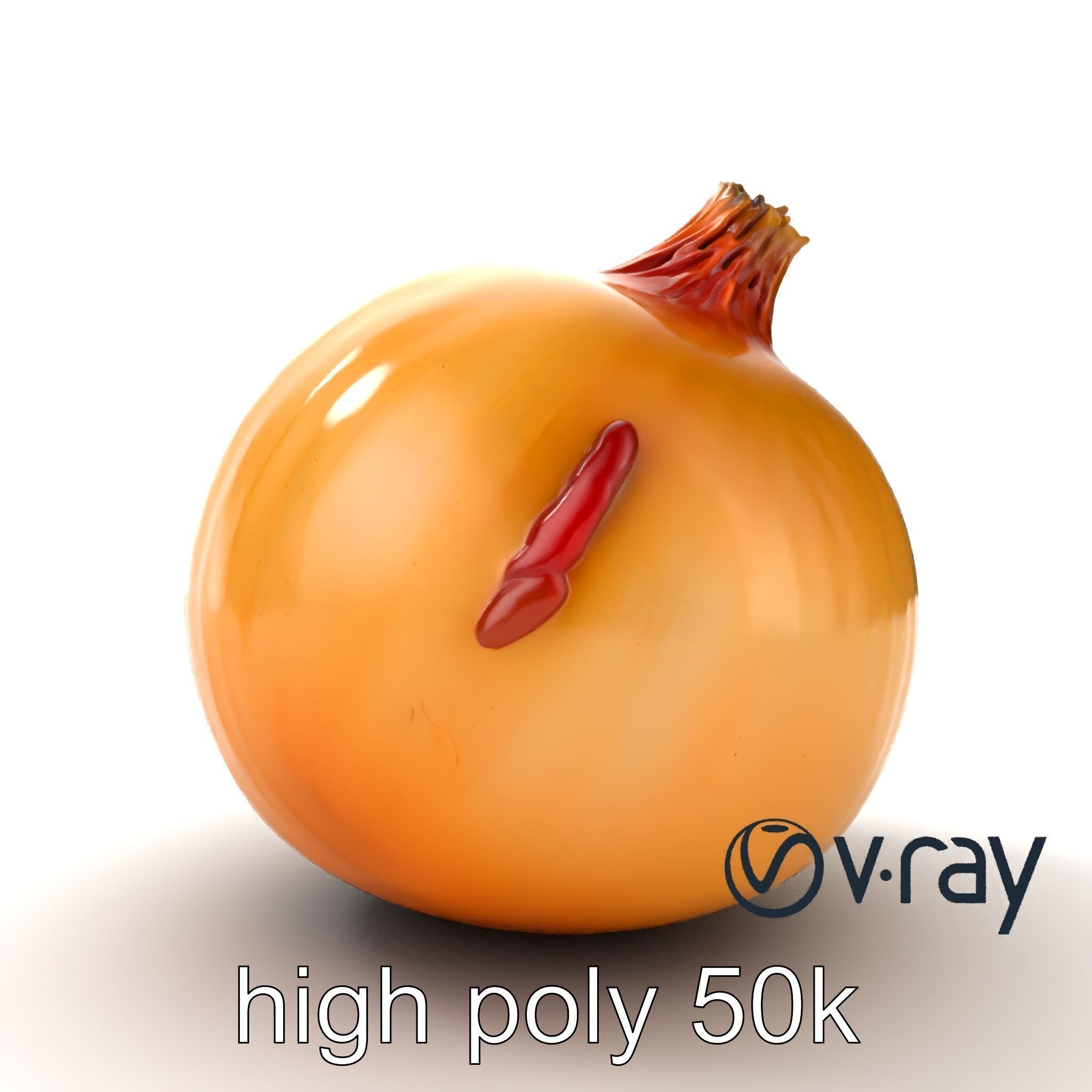 Silky Textured Onion 3D Model Pack Low-poly 3D model_30