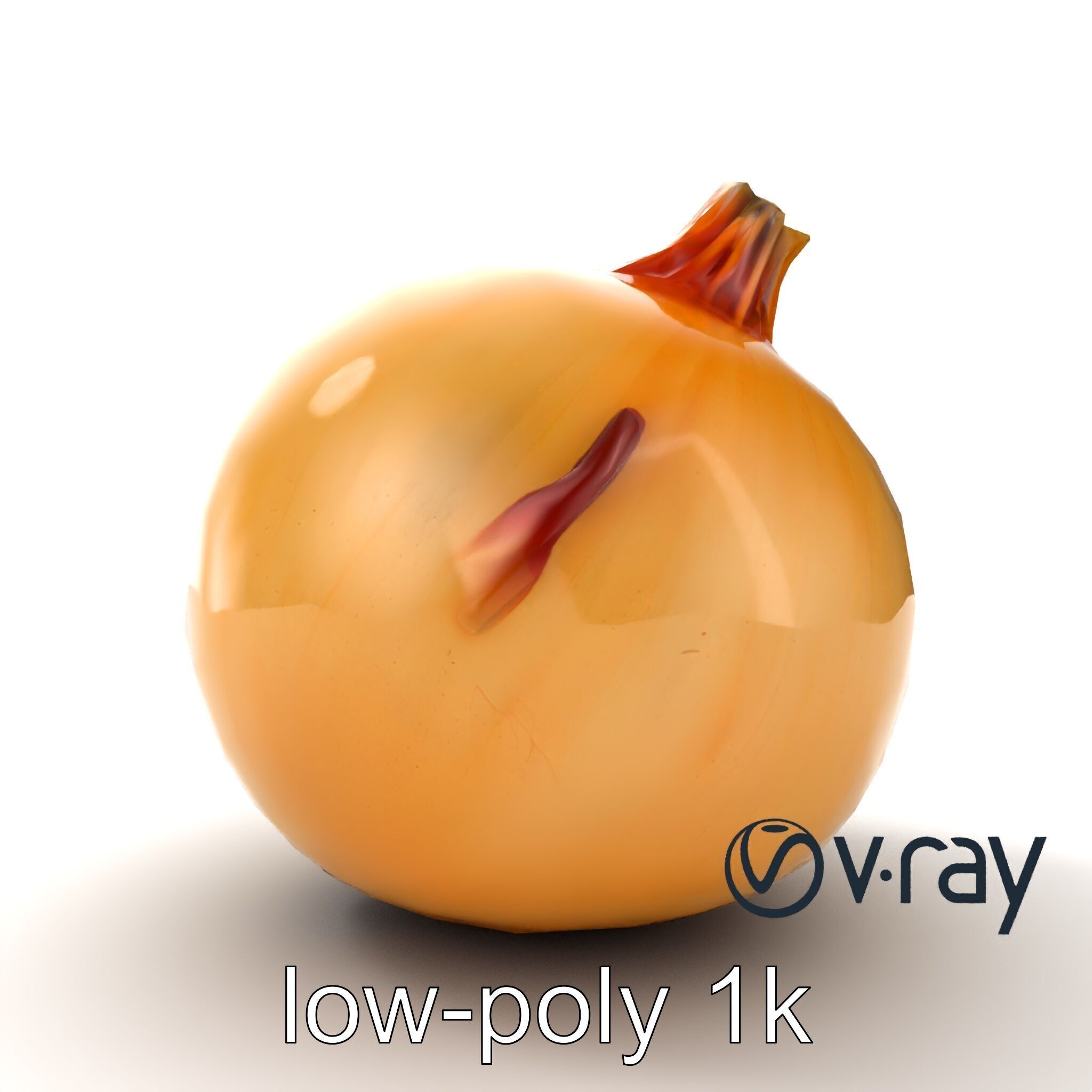 Silky Textured Onion 3D Model Pack Low-poly 3D model_17