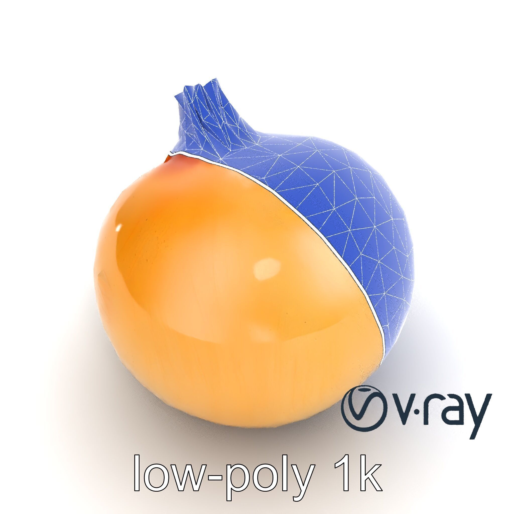 Silky Textured Onion 3D Model Pack Low-poly 3D model_20
