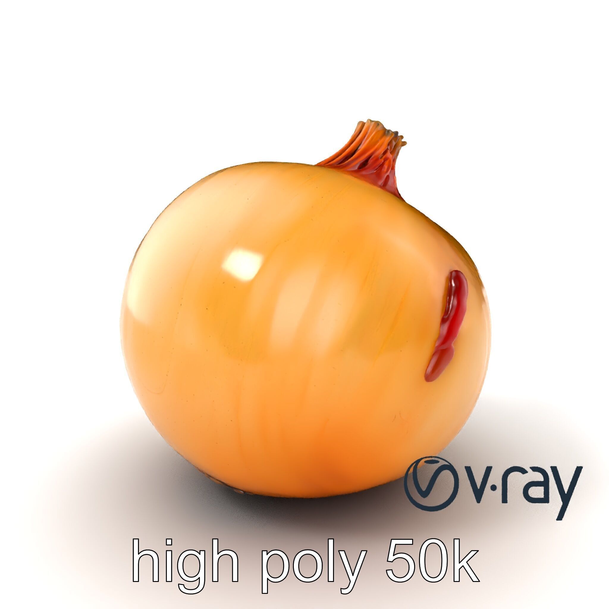 Silky Textured Onion 3D Model Pack Low-poly 3D model_6