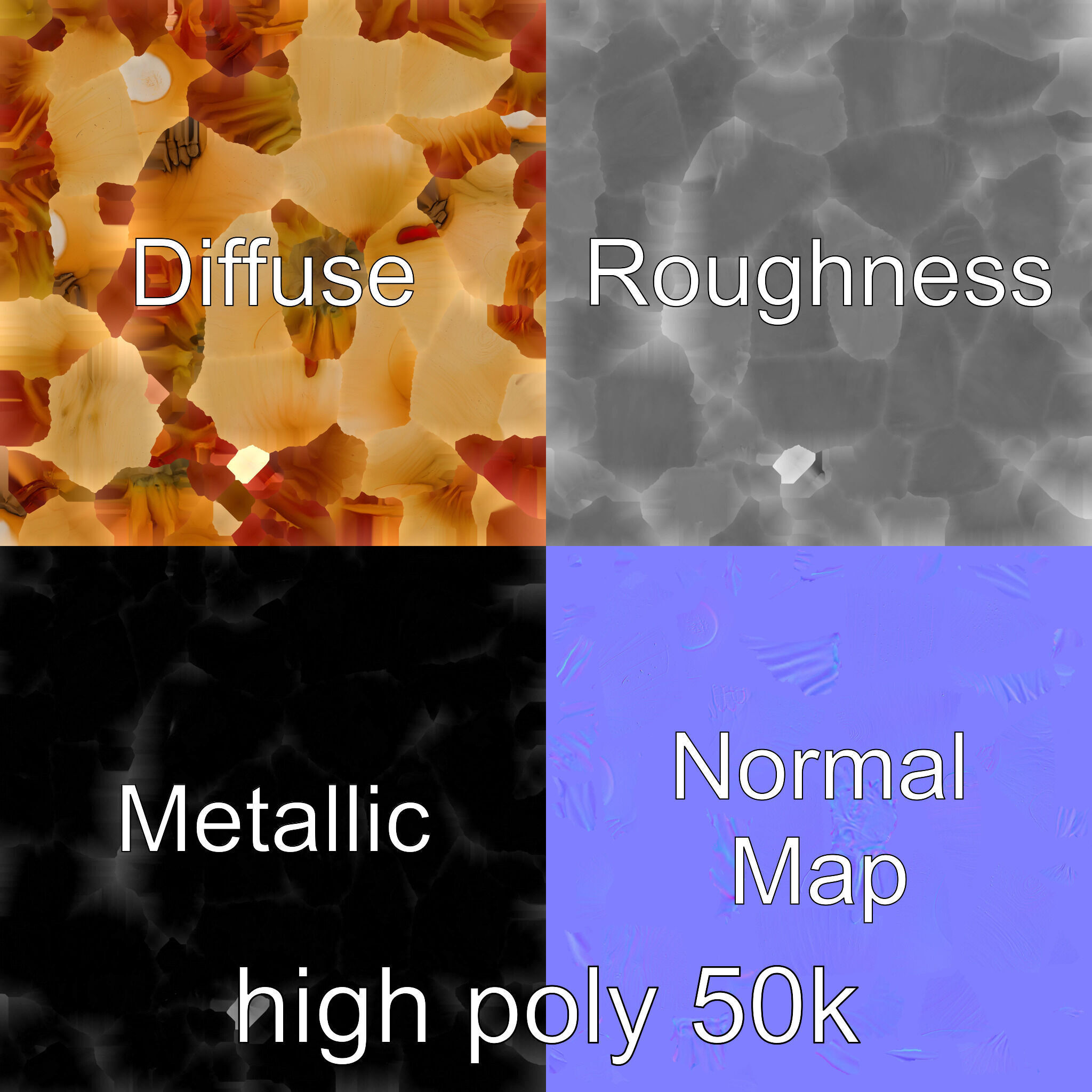 Silky Textured Onion 3D Model Pack Low-poly 3D model_1