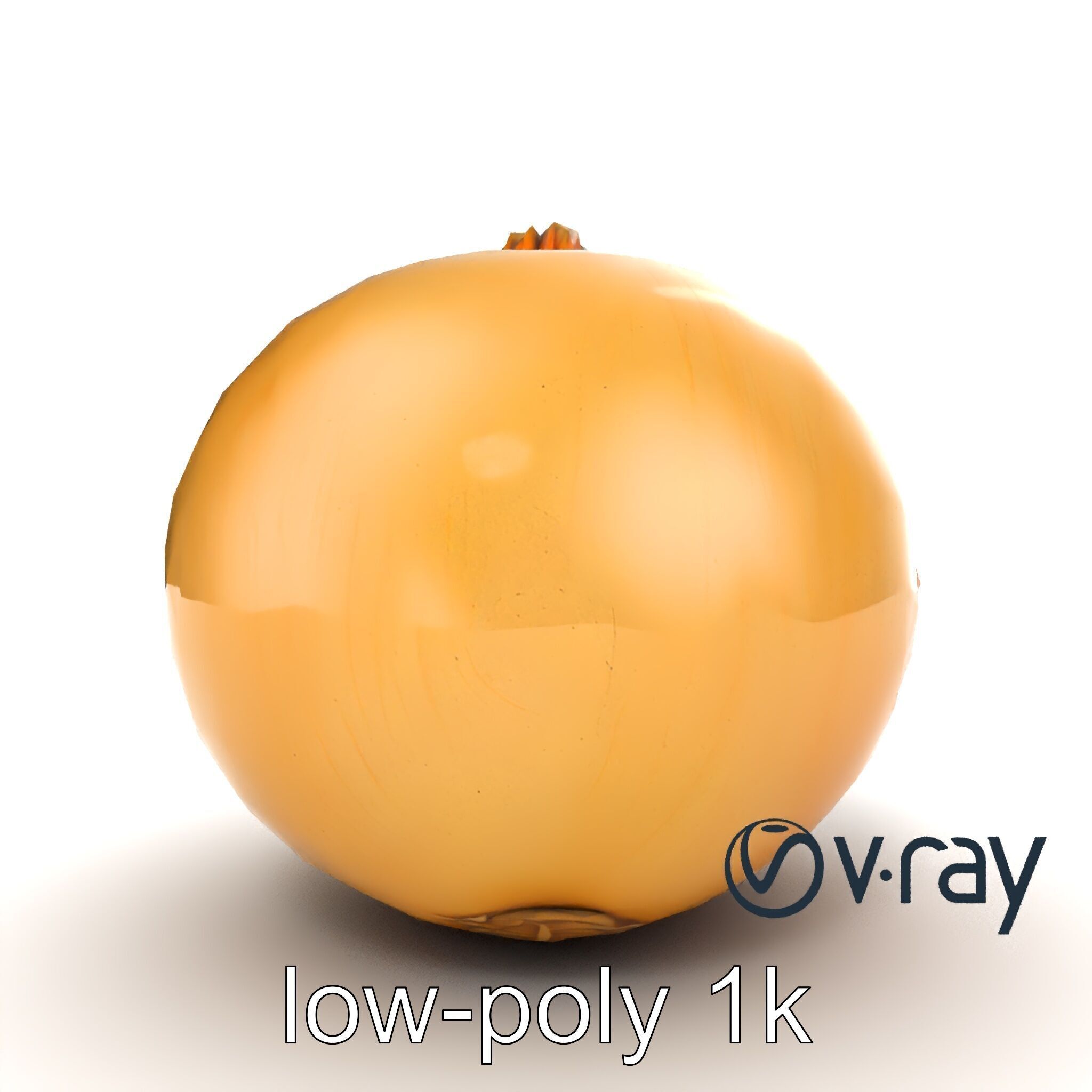 Silky Textured Onion 3D Model Pack Low-poly 3D model_16