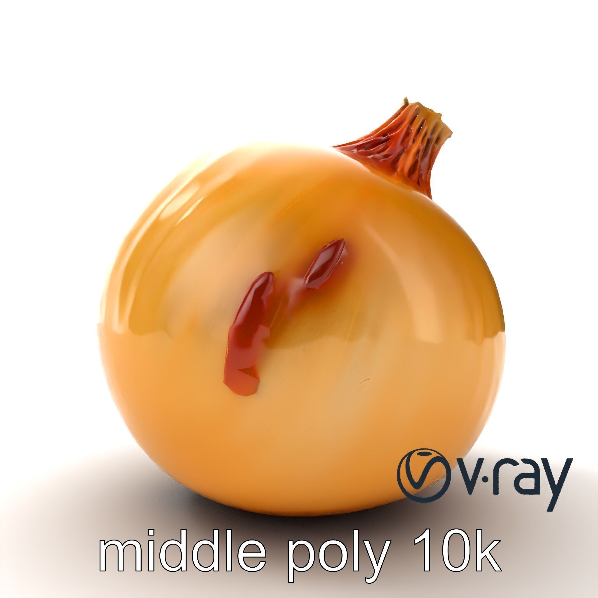 Silky Textured Onion 3D Model Pack Low-poly 3D model_23