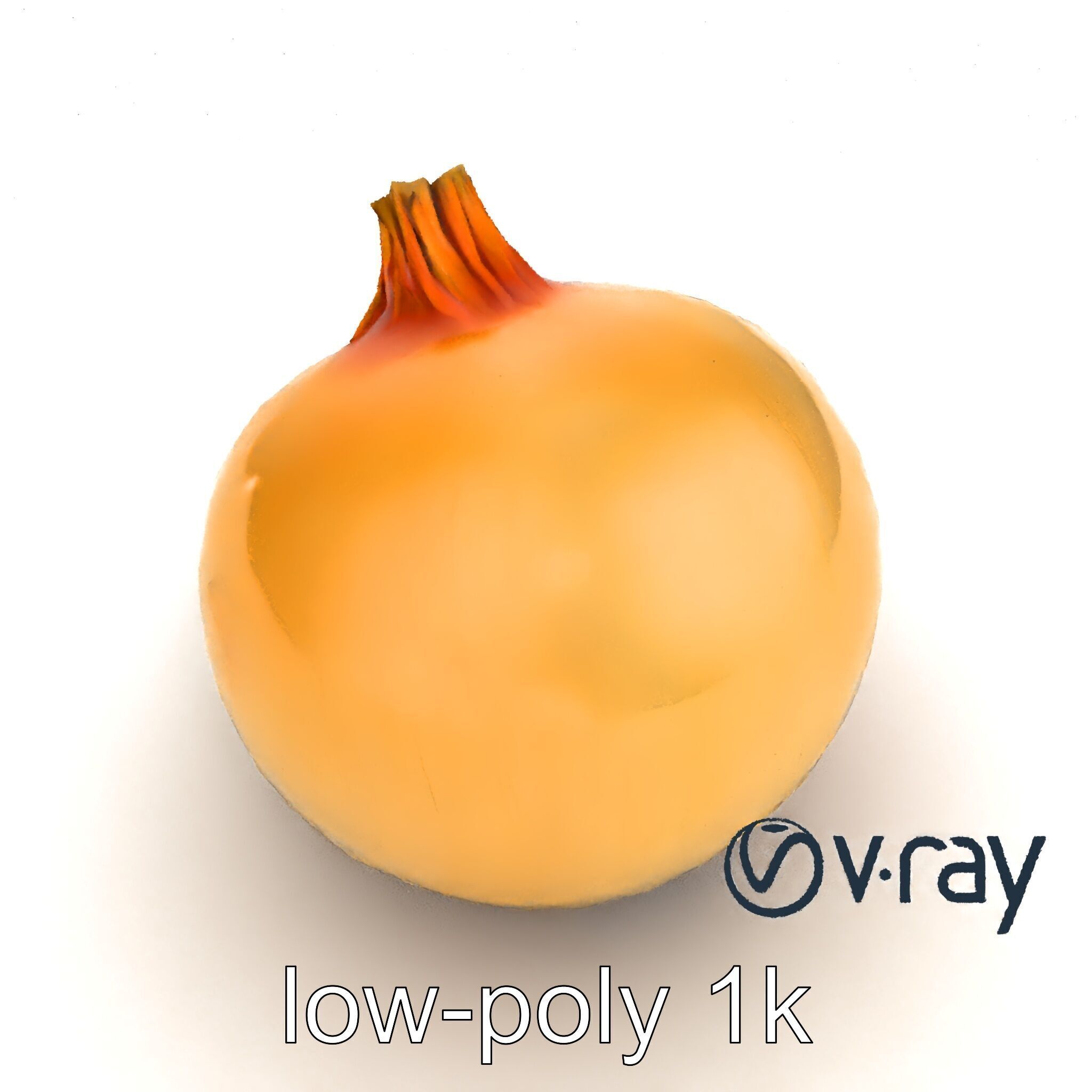 Silky Textured Onion 3D Model Pack Low-poly 3D model_19