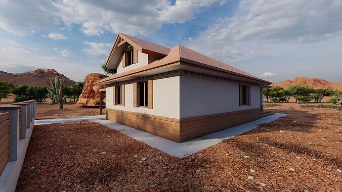 old house-Old Abandoned House 3D model 4