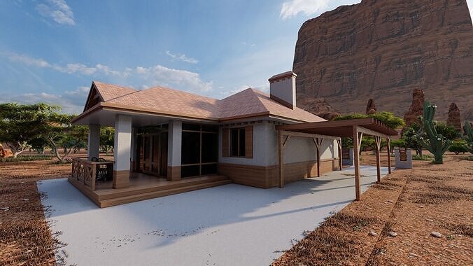 old house-Old Abandoned House 3D model 2
