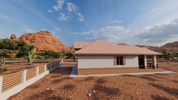 old house-Old Abandoned House 3D model 6