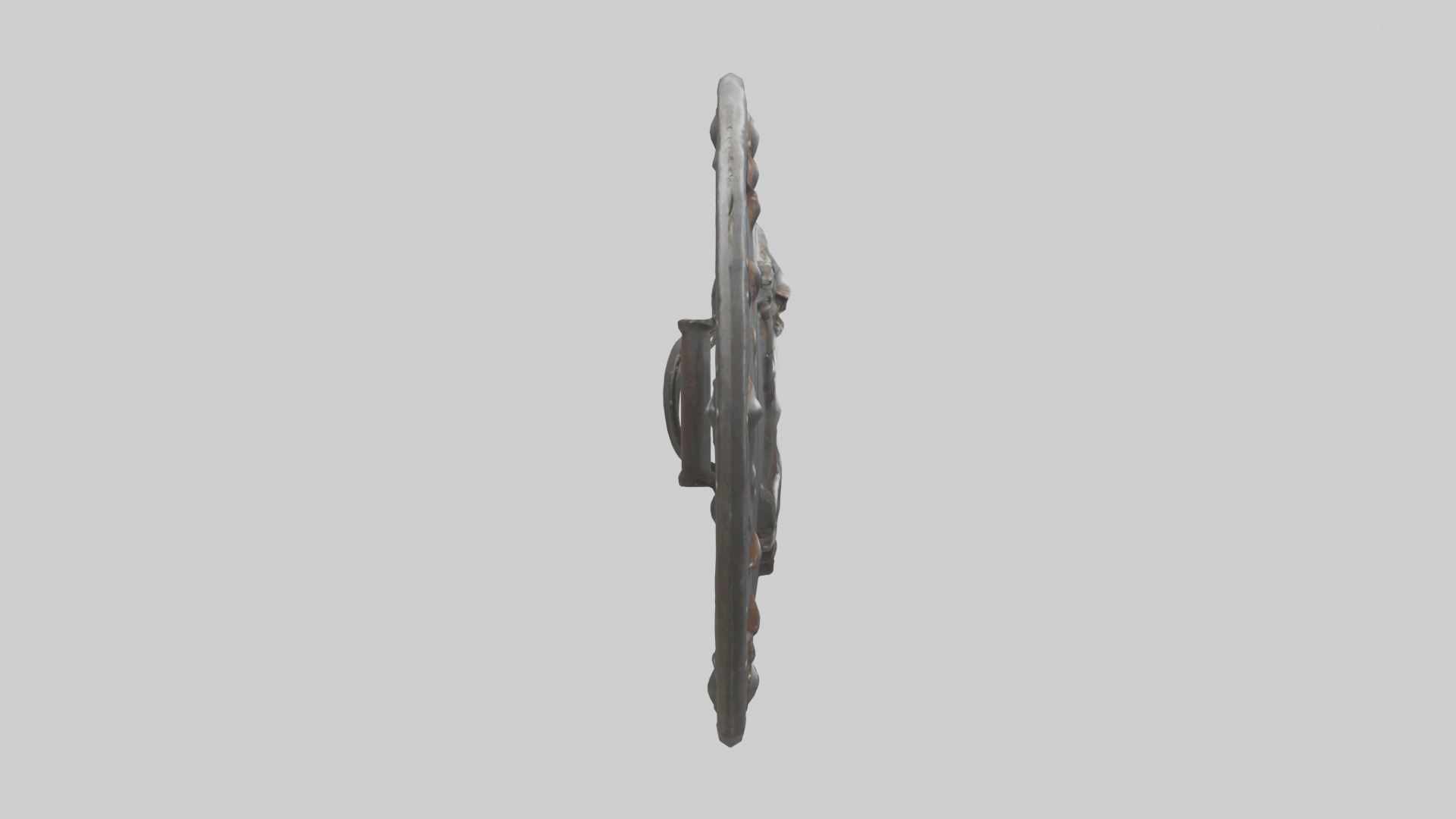 Iron Shield model Low-poly 3D model_13