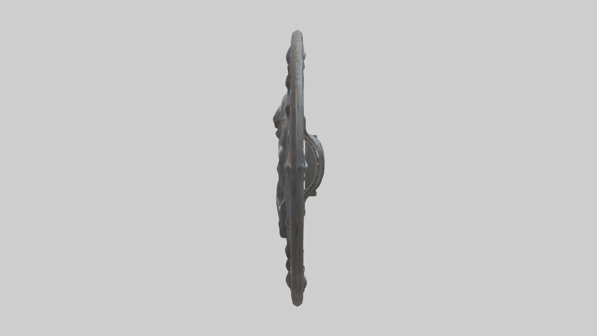 Iron Shield model Low-poly 3D model_12