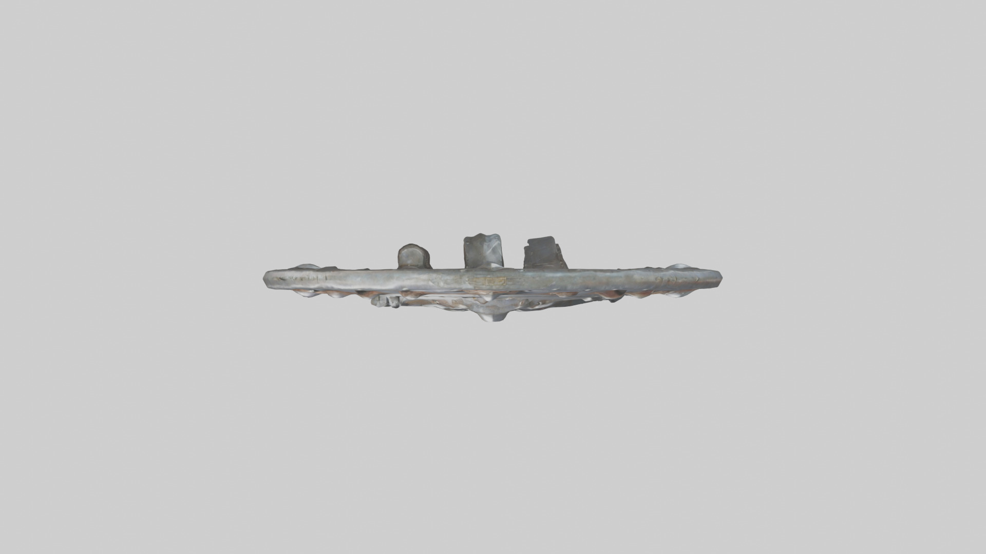 Iron Shield model Low-poly 3D model_14