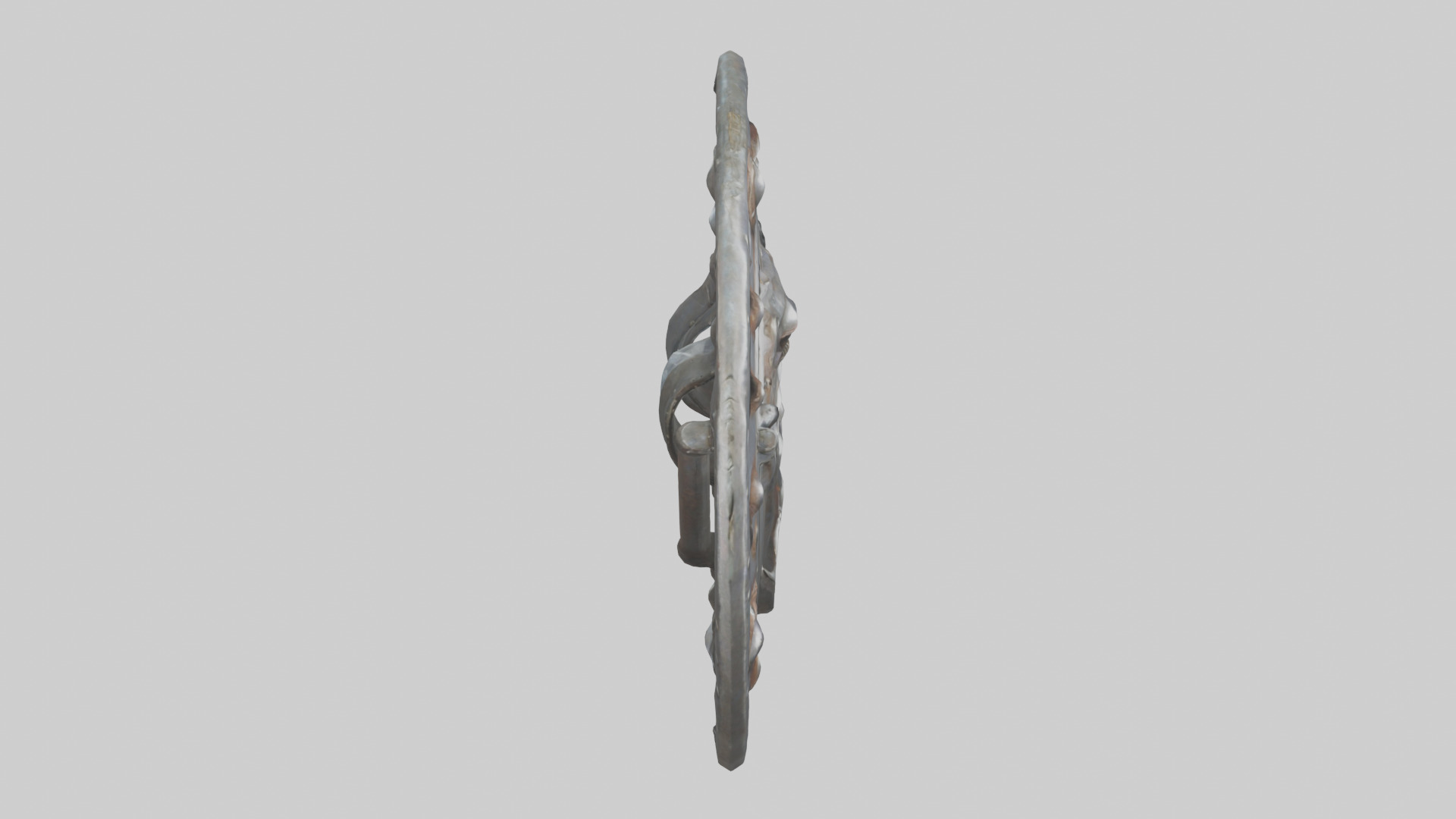 Iron Shield model Low-poly 3D model_18