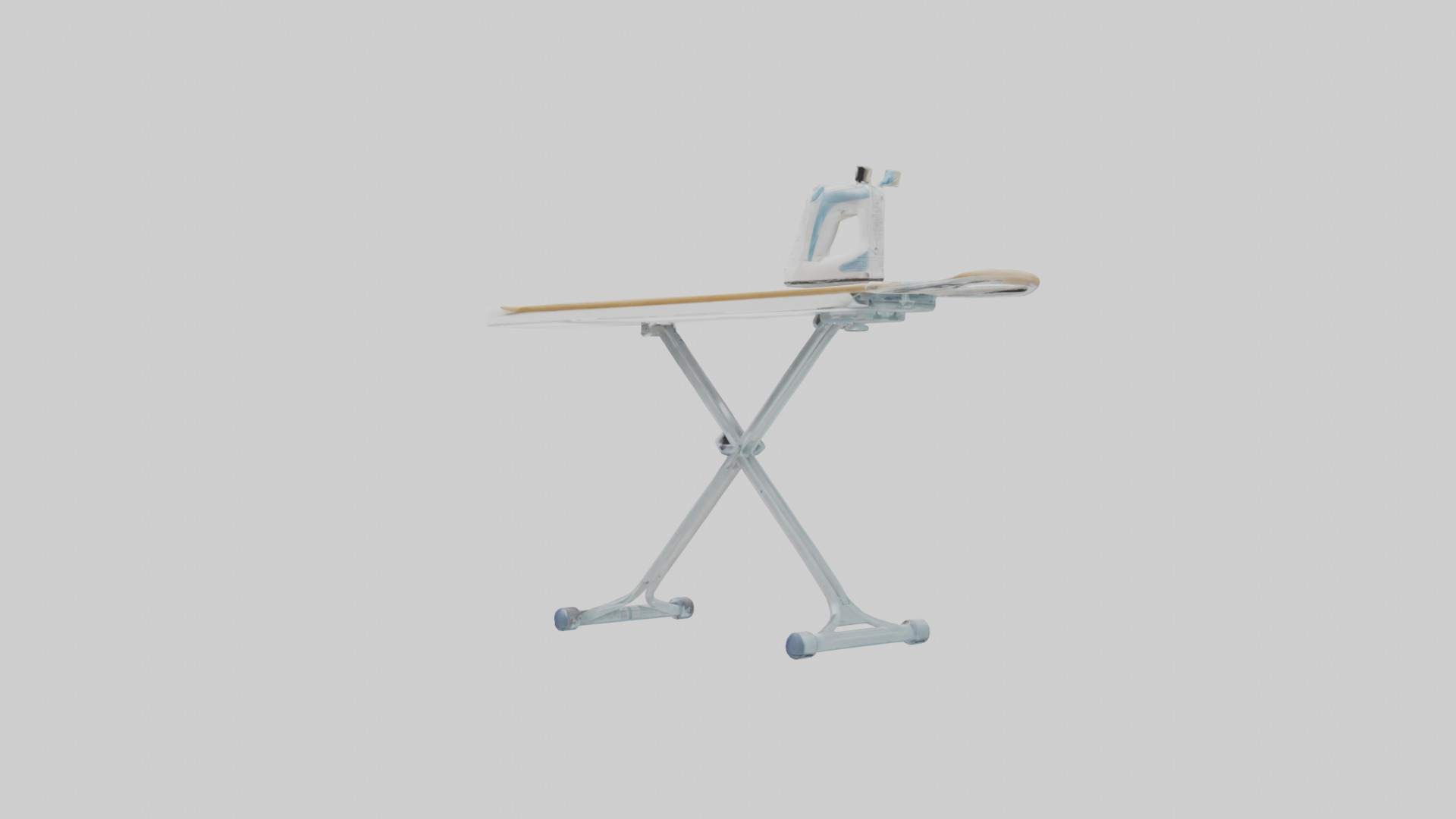 Ironing board model Low-poly 3D model_2