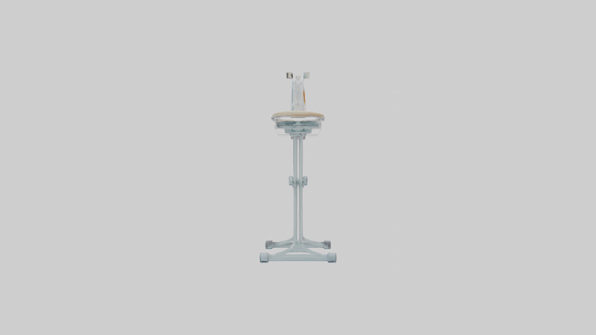 Ironing board model Low-poly 3D model_1