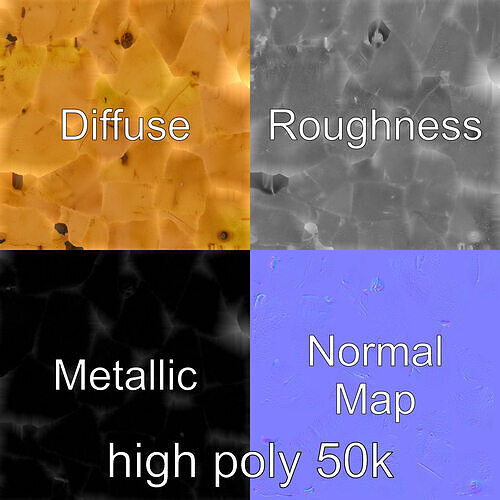 Realistic Potato Model Pack Low-poly 3D model 2