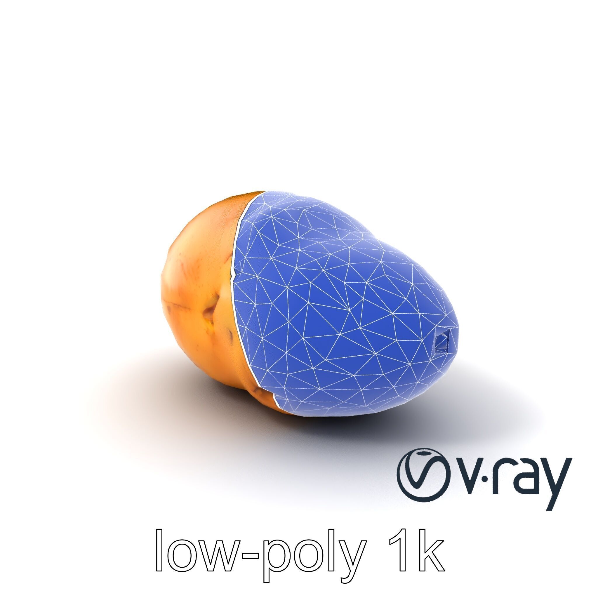 Realistic Potato Model Pack Low-poly 3D model_20