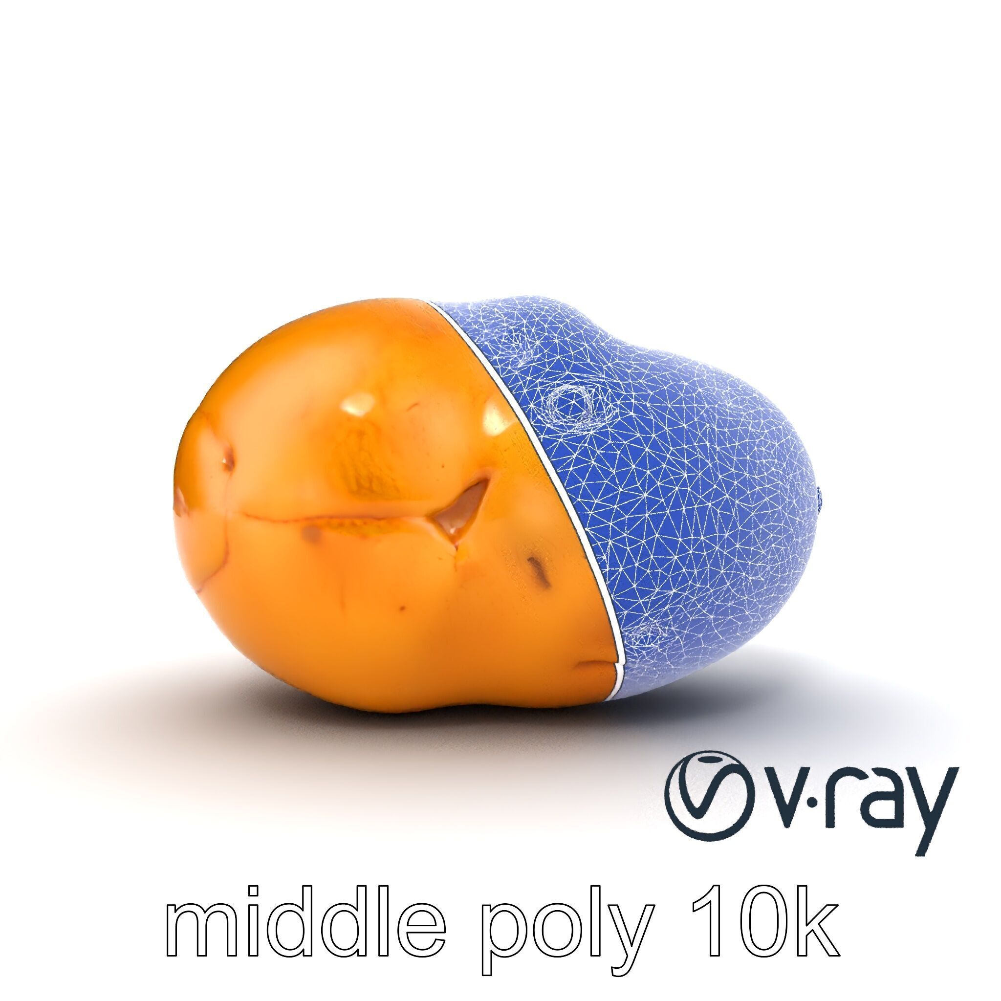 Realistic Potato Model Pack Low-poly 3D model_17