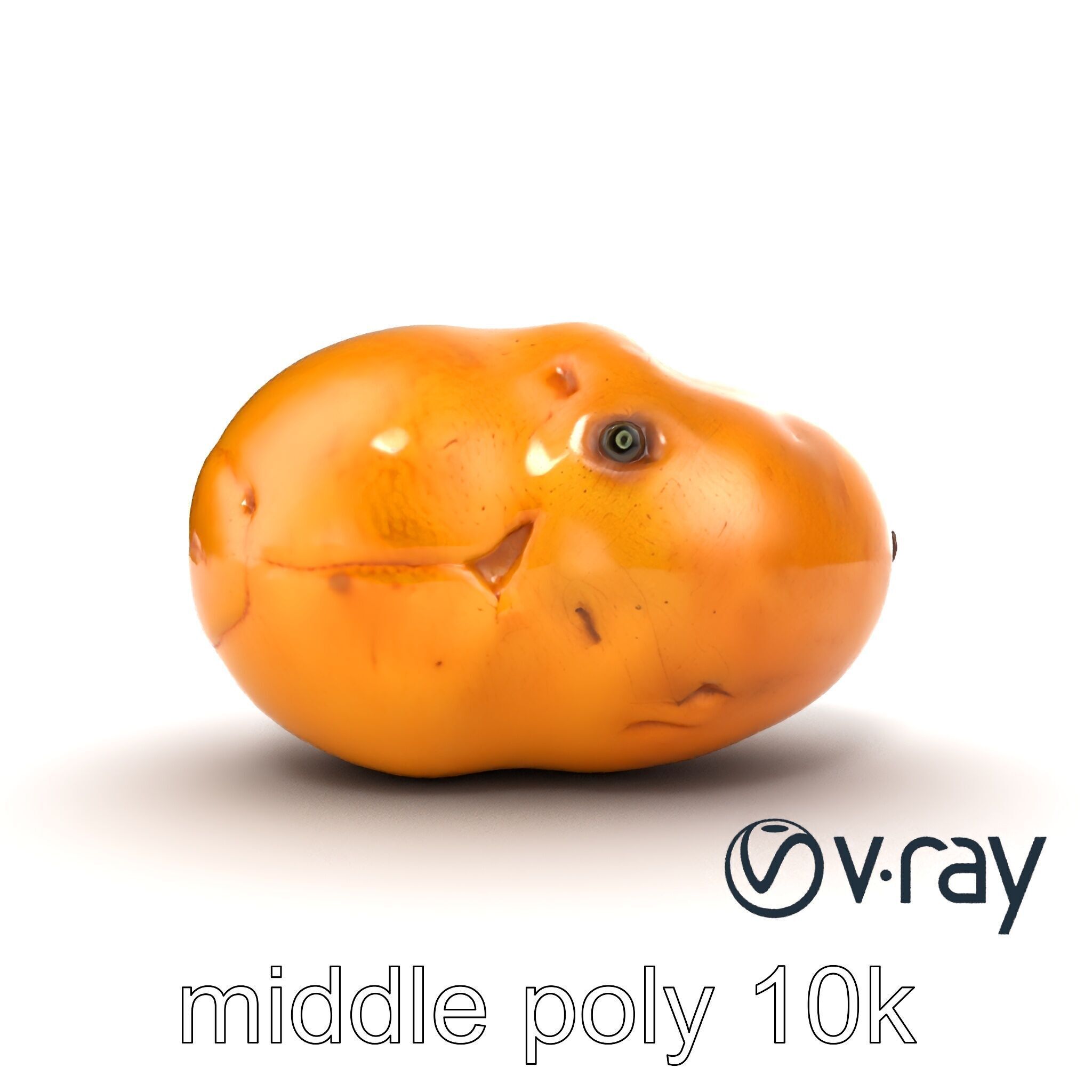 Realistic Potato Model Pack Low-poly 3D model_30