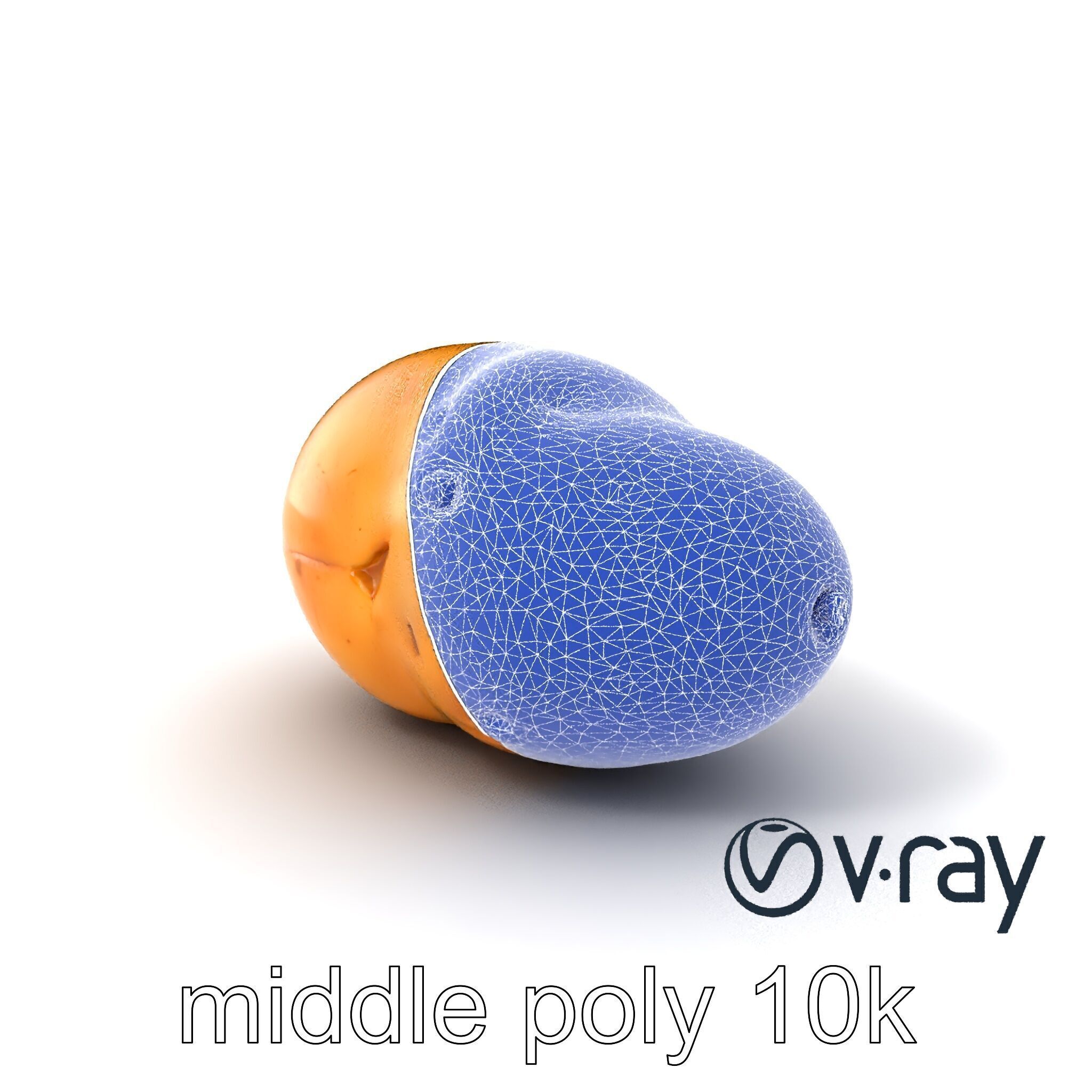 Realistic Potato Model Pack Low-poly 3D model_4