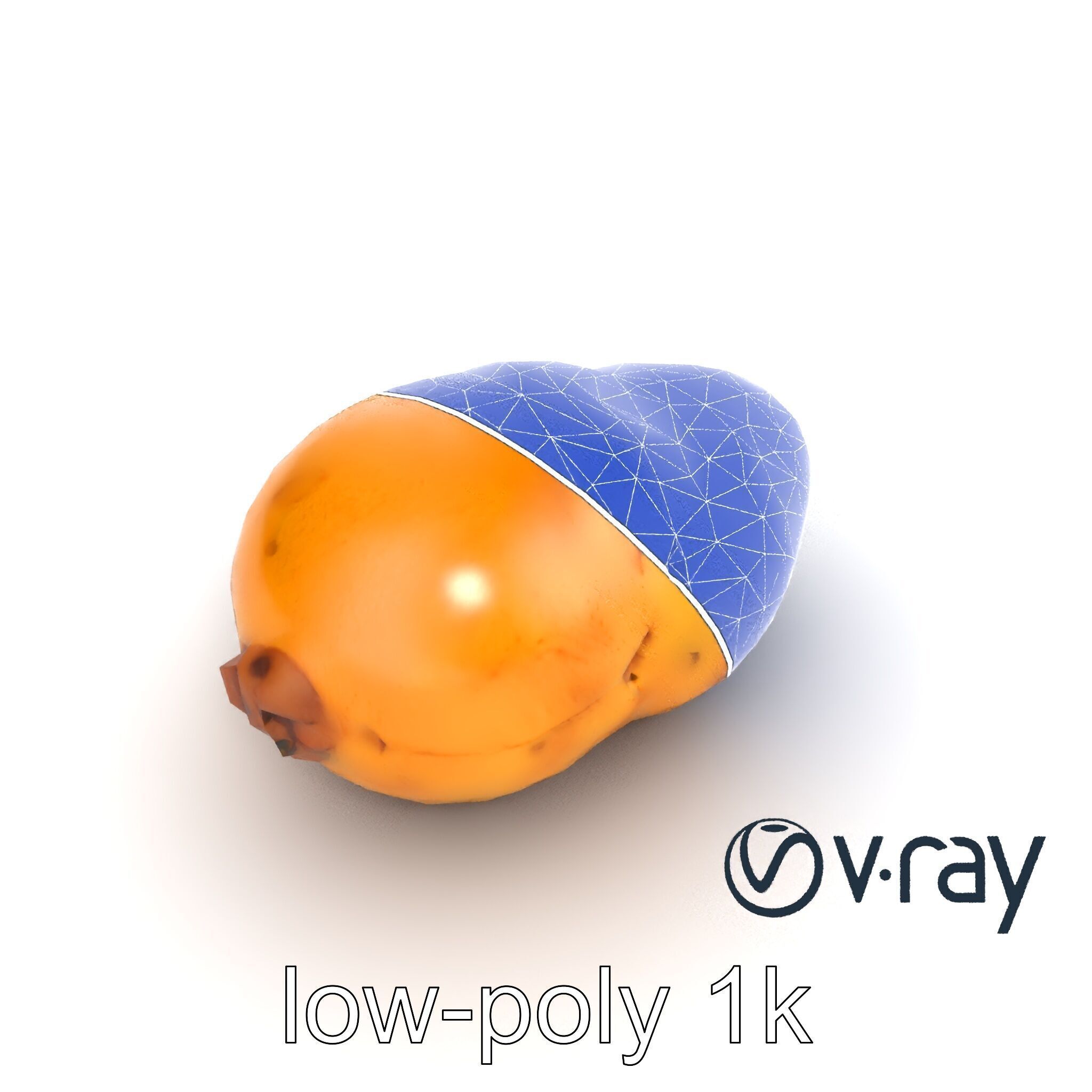Realistic Potato Model Pack Low-poly 3D model_11