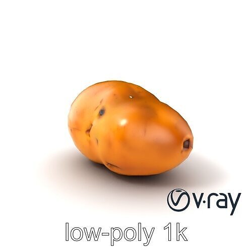 Realistic Potato Model Pack Low-poly 3D model 3