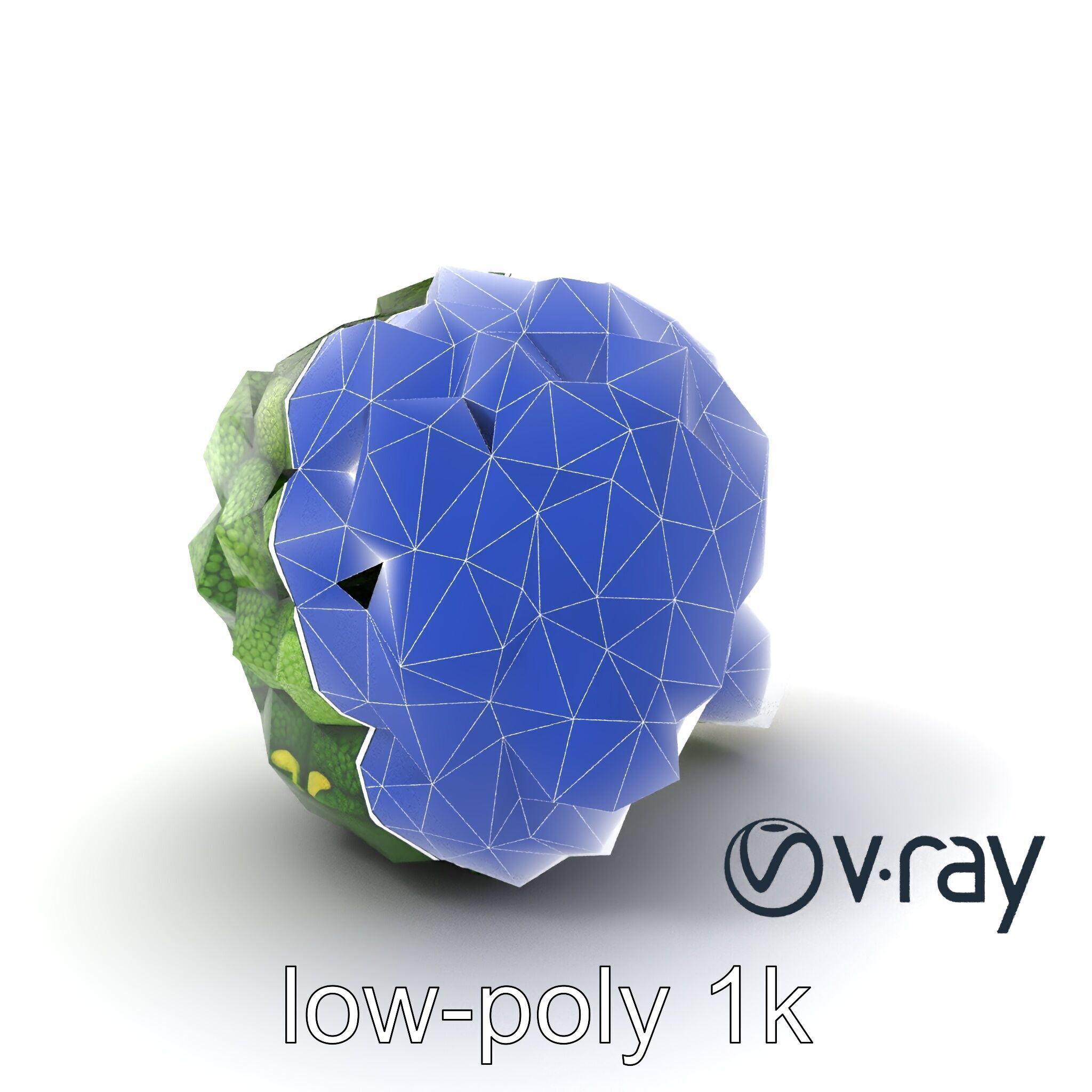 Detailed Green Broccoli Model Pack Low-poly 3D model_8