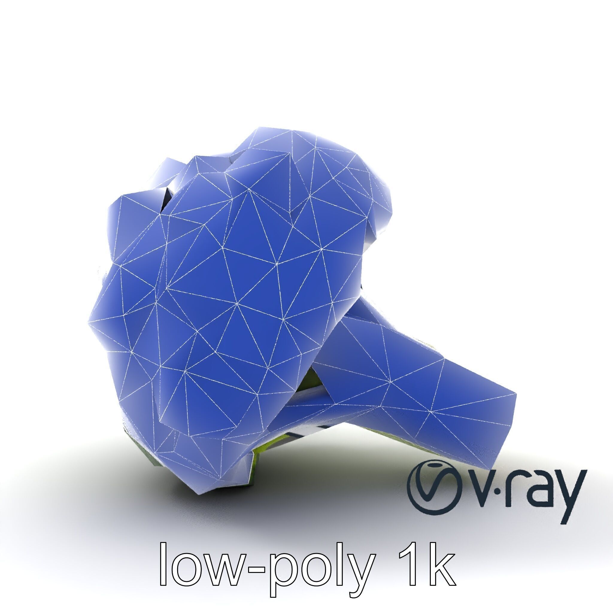 Detailed Green Broccoli Model Pack Low-poly 3D model_20