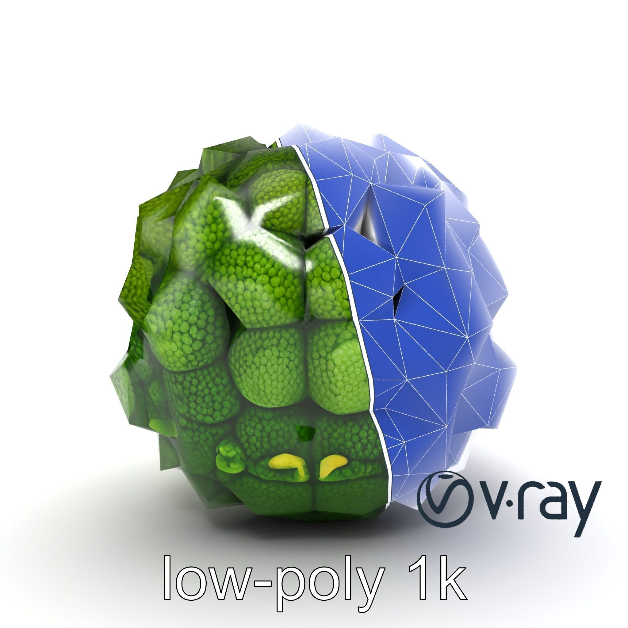 Detailed Green Broccoli Model Pack Low-poly 3D model_27