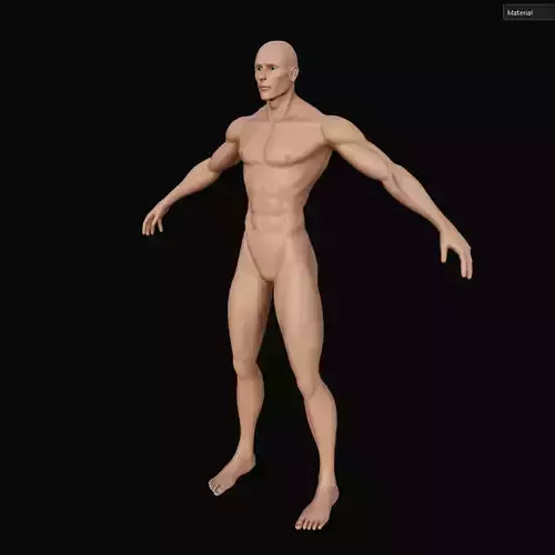Rigged Base Male Model For Games and Film