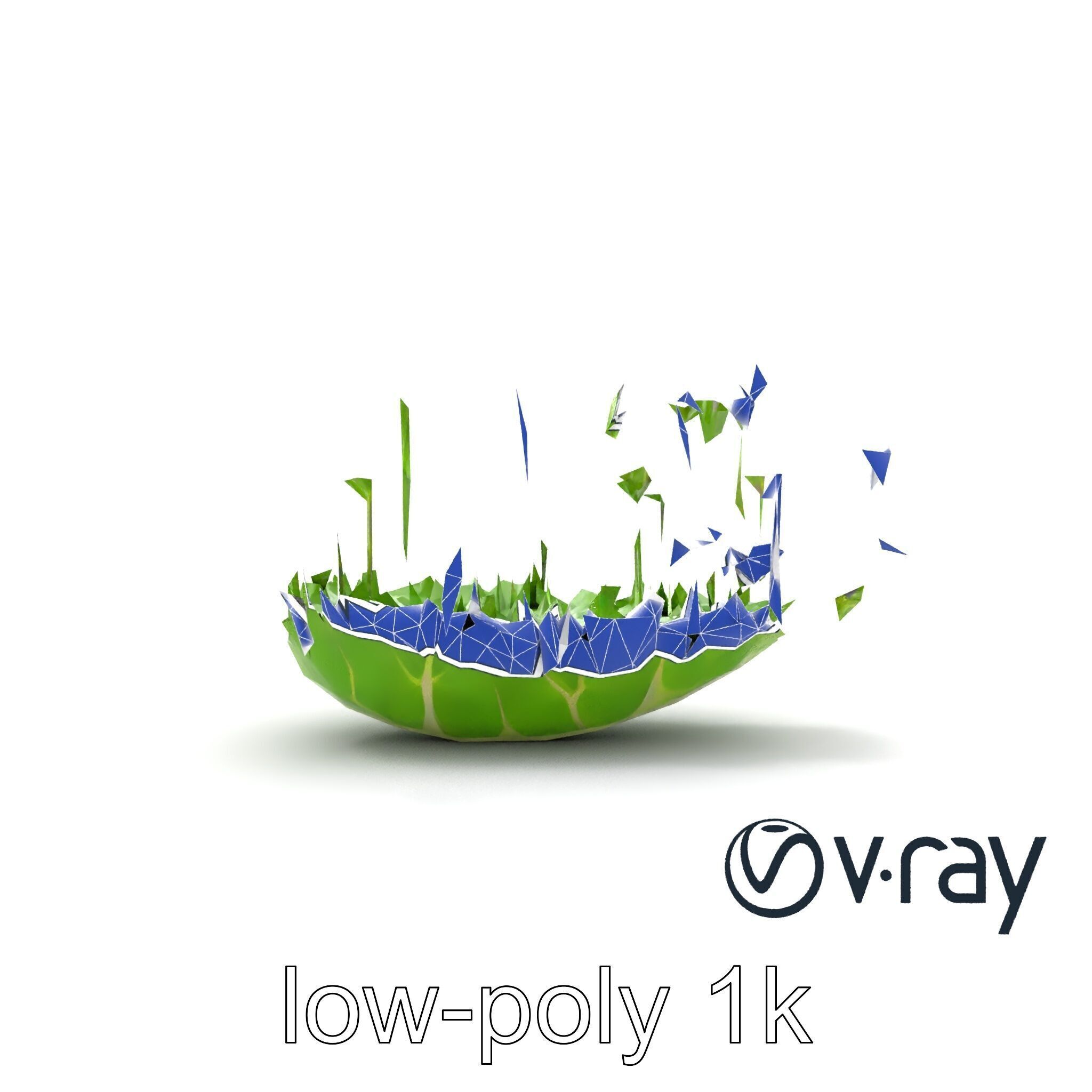 Fresh Watercress Leaf Textures model pack Low-poly 3D model_21