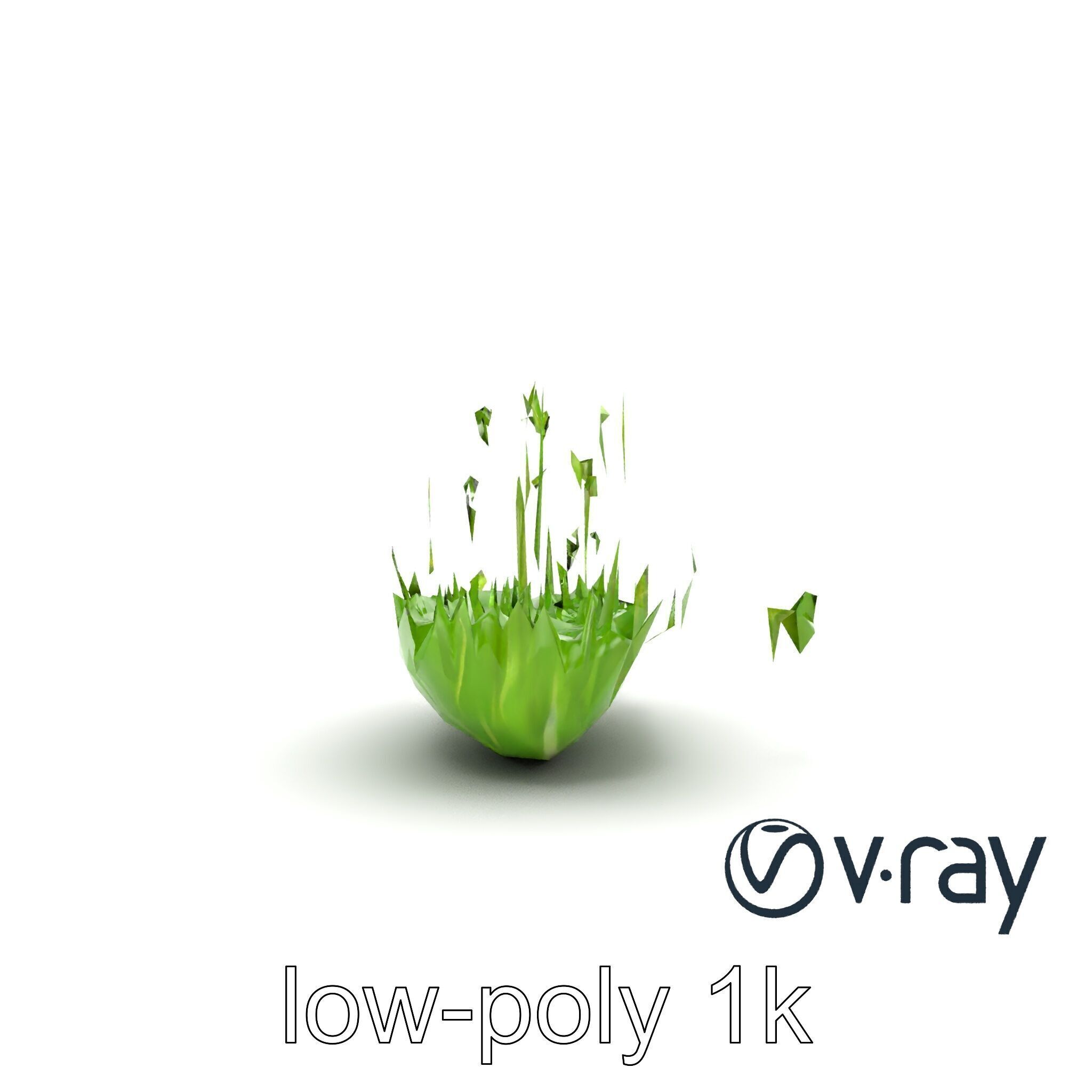 Fresh Watercress Leaf Textures model pack Low-poly 3D model_26