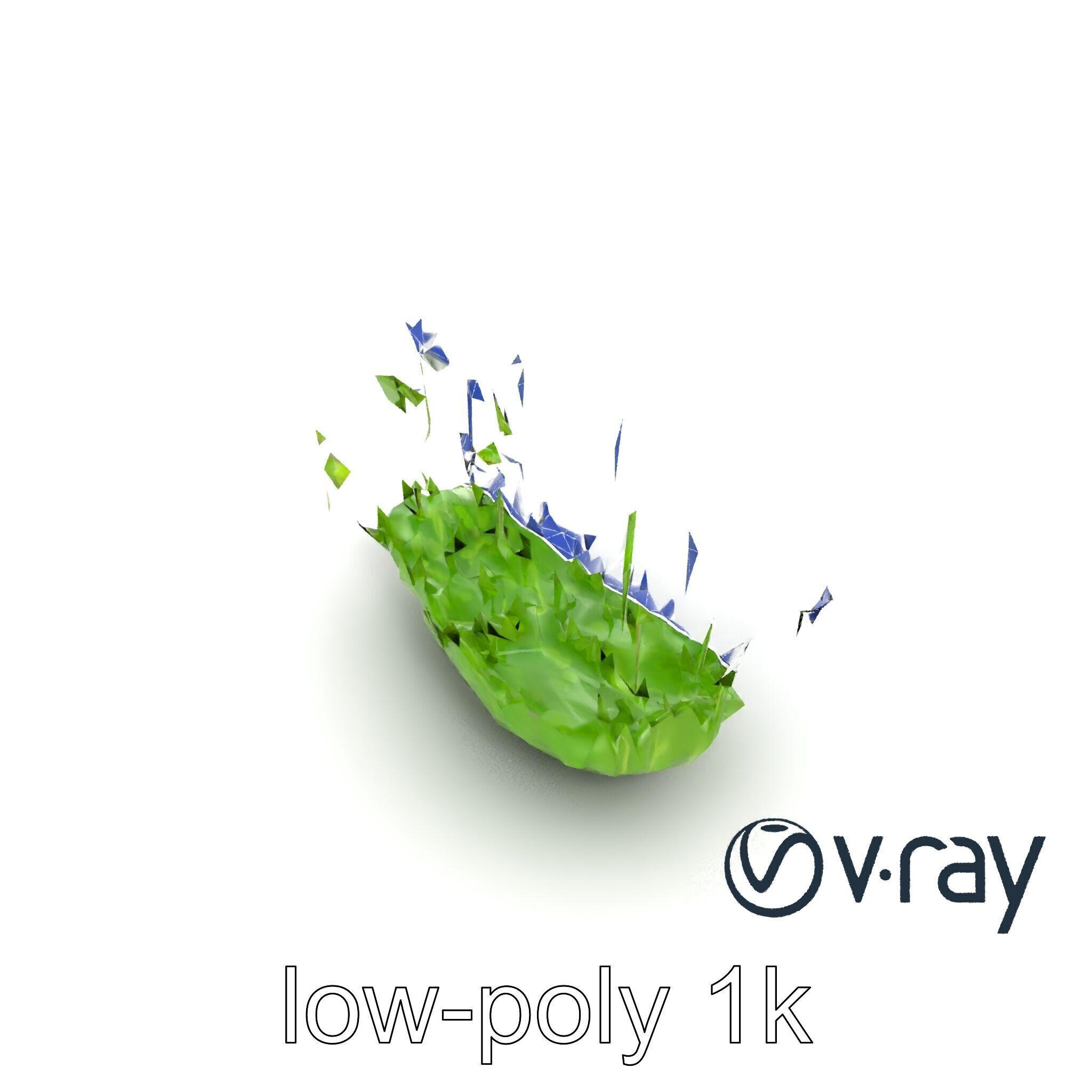 Fresh Watercress Leaf Textures model pack Low-poly 3D model_25