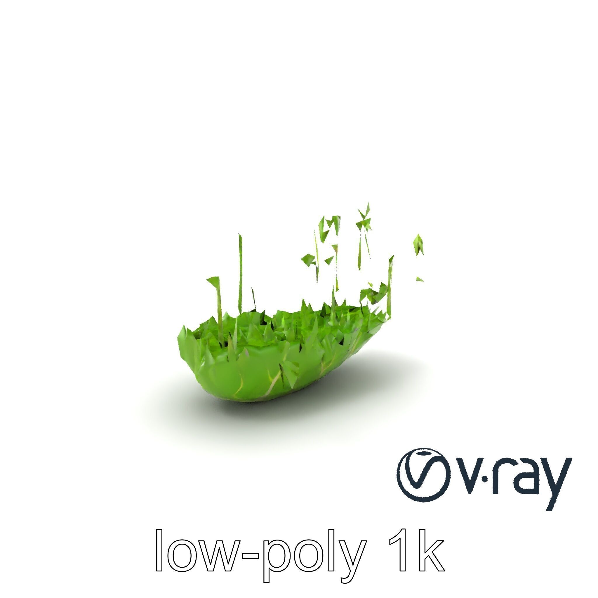 Fresh Watercress Leaf Textures model pack Low-poly 3D model_2