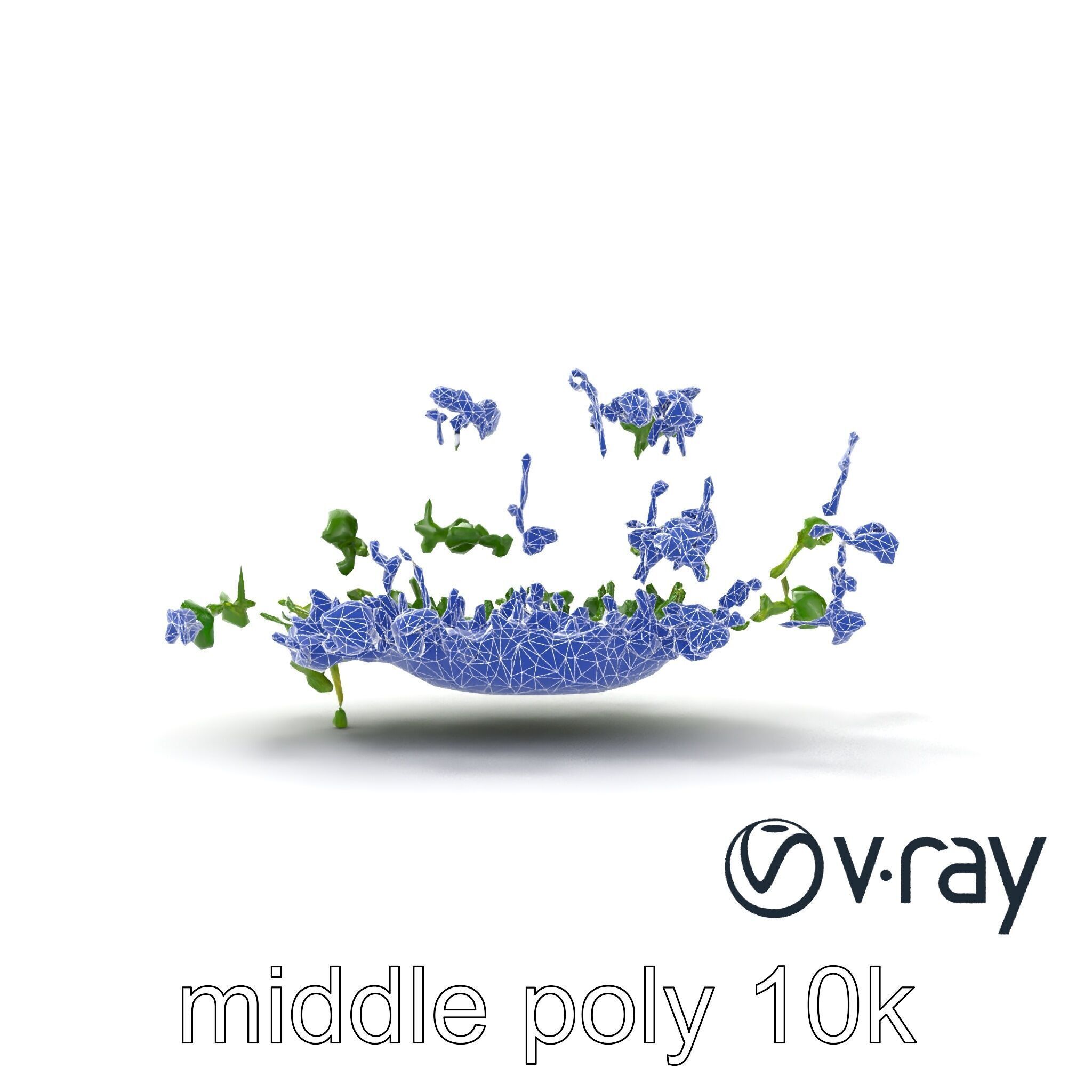 Fresh Watercress Leaf Textures model pack Low-poly 3D model_18