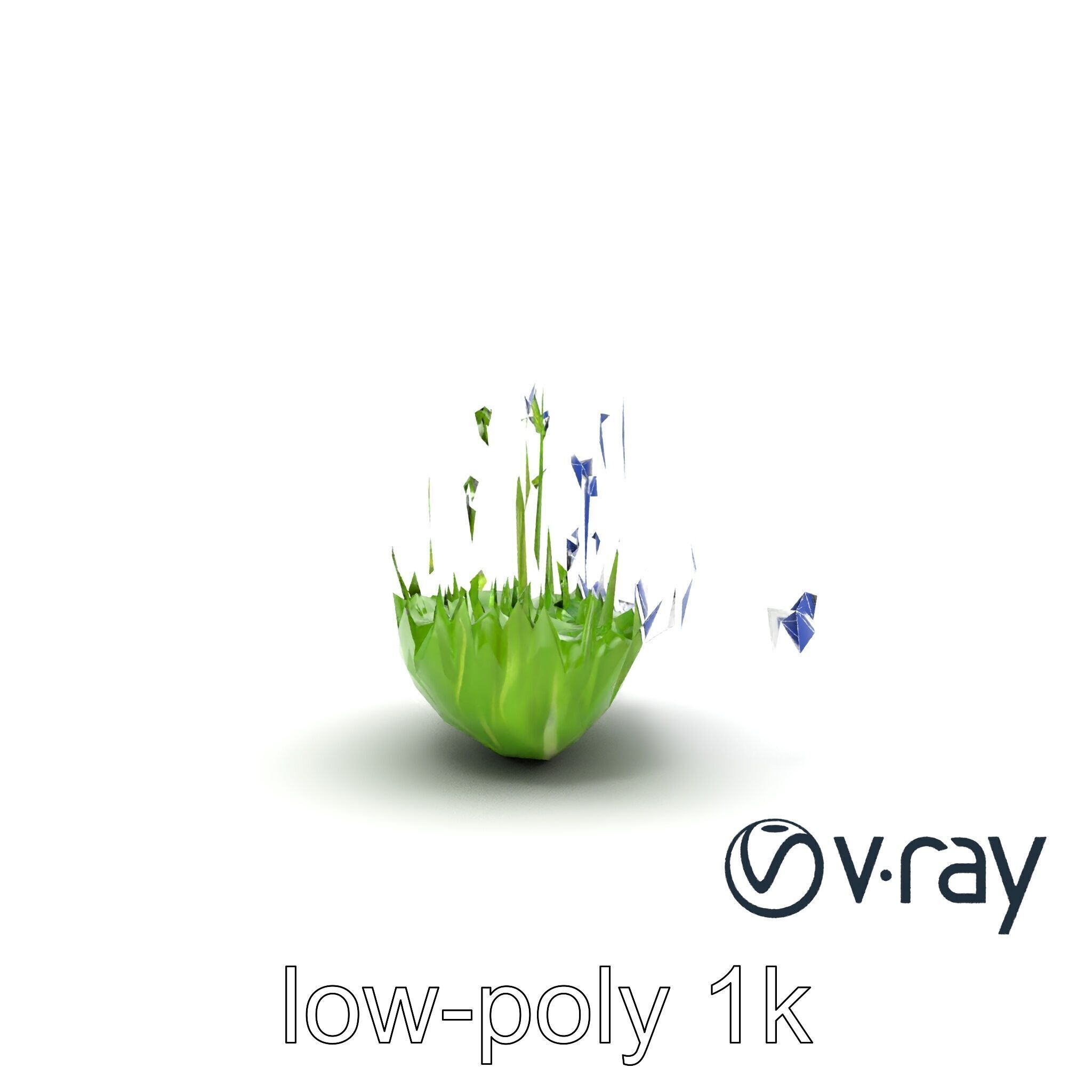 Fresh Watercress Leaf Textures model pack Low-poly 3D model_27