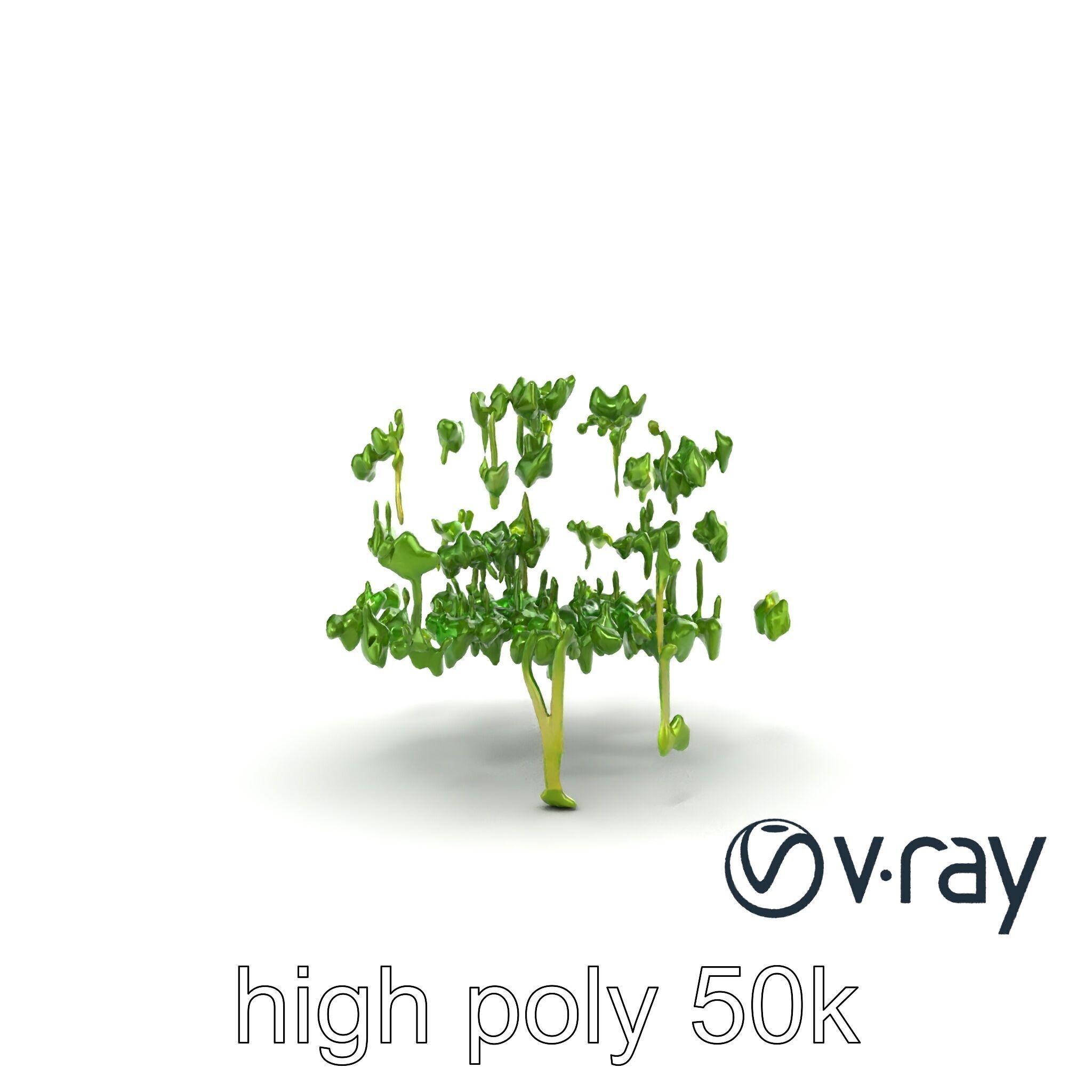 Fresh Watercress Leaf Textures model pack Low-poly 3D model_11