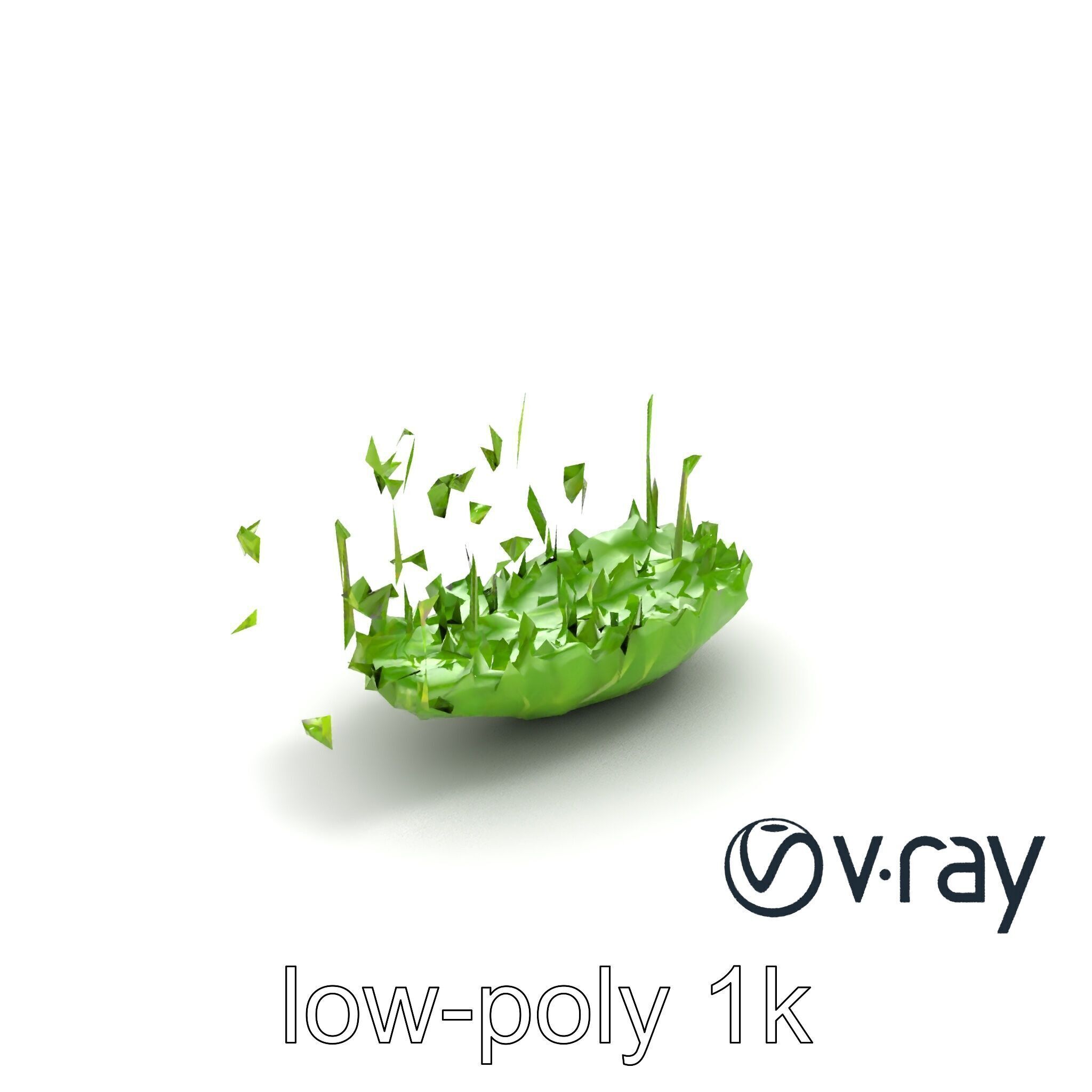 Fresh Watercress Leaf Textures model pack Low-poly 3D model_5