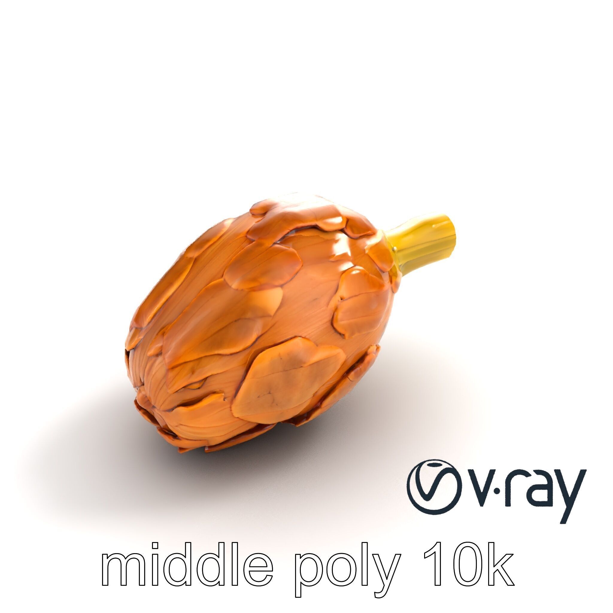 Realistic Jerusalem Artichoke High Detail model pack Low-poly 3D model_4