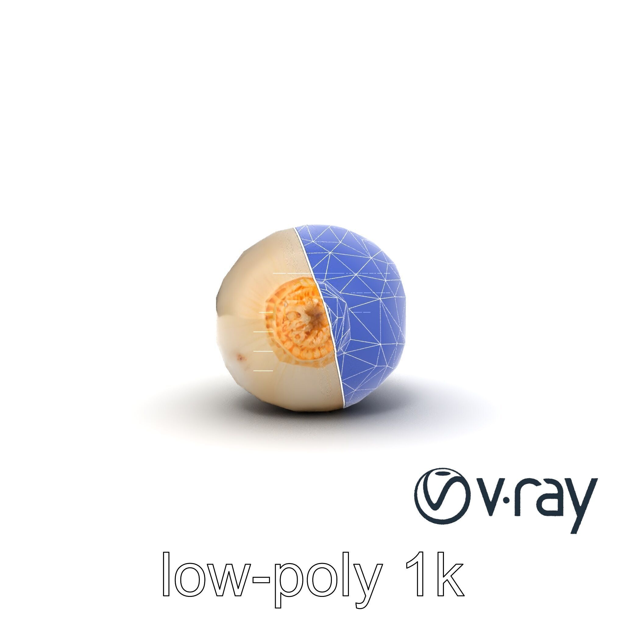 Detailed Daikon Radish Vegetable model pack Low-poly 3D model_29