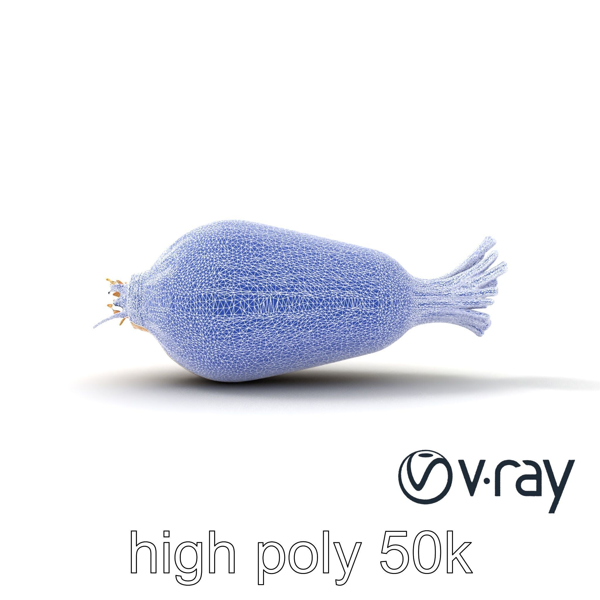 Detailed Daikon Radish Vegetable model pack Low-poly 3D model_27