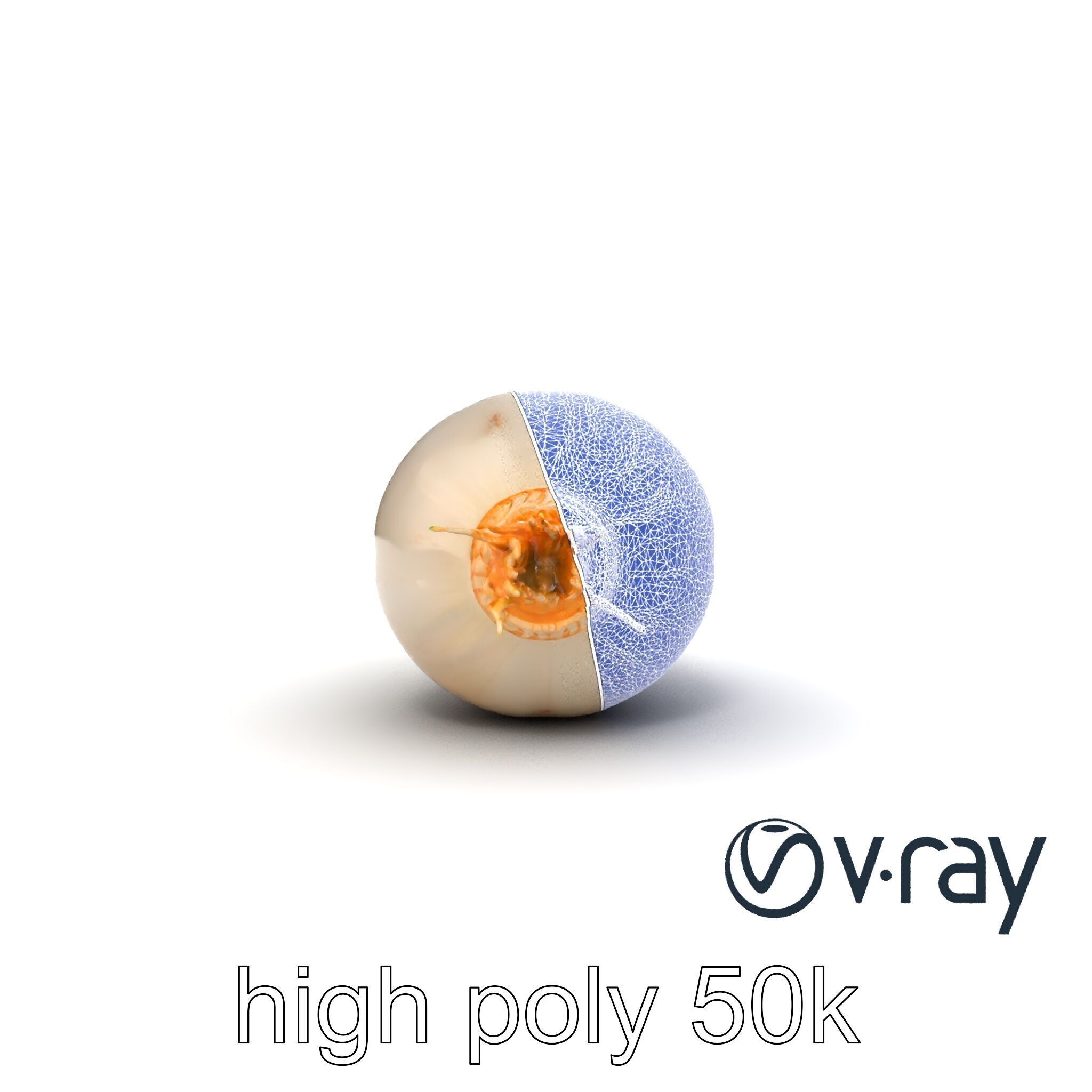 Detailed Daikon Radish Vegetable model pack Low-poly 3D model_26