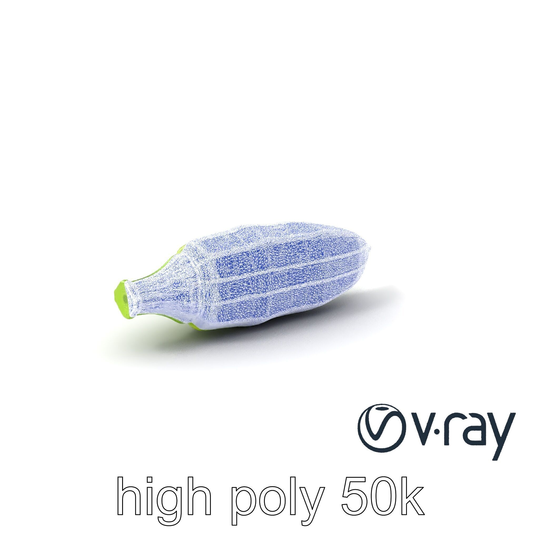 Realistic Okra Pod Model Pack Low-poly 3D model_9