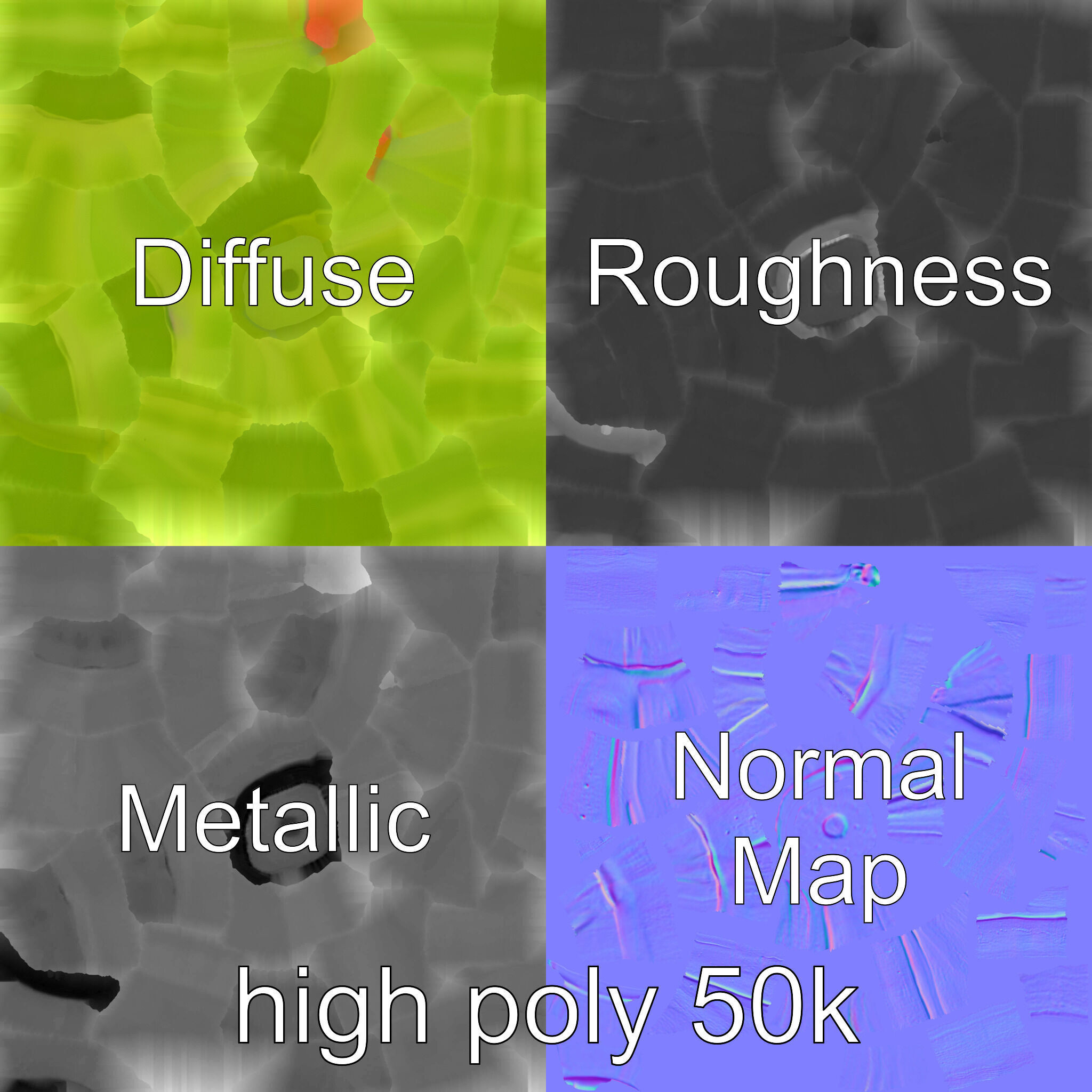 Realistic Okra Pod Model Pack Low-poly 3D model_1