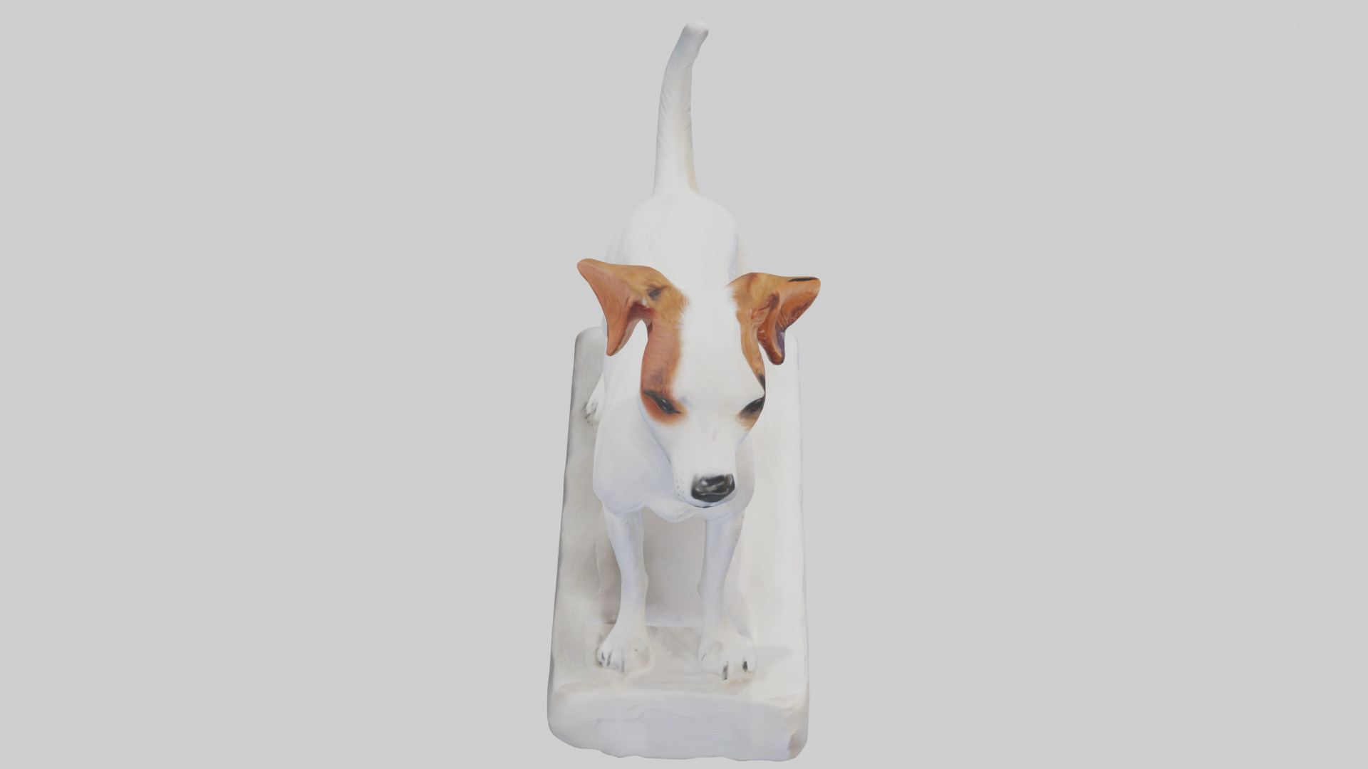 Jack Russell Terrier statue model Low-poly 3D model_18