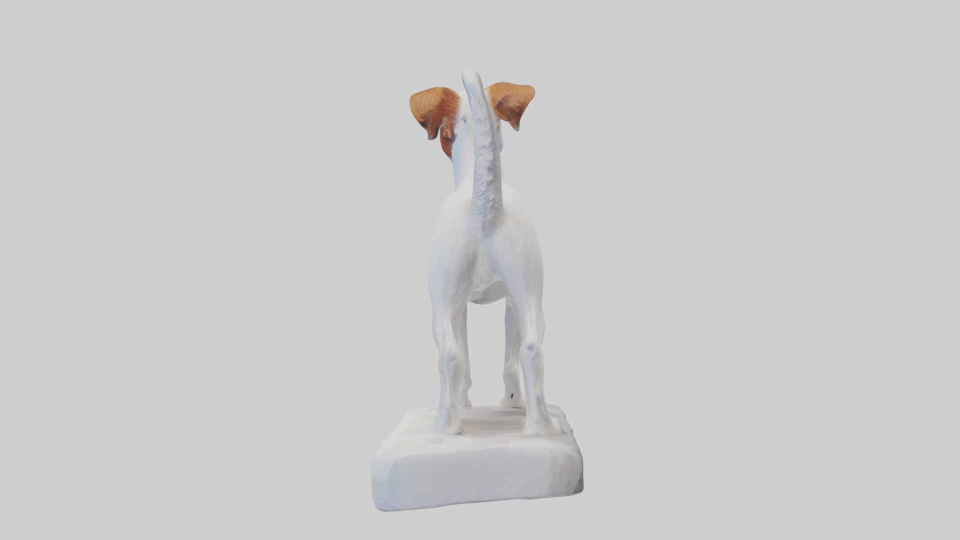 Jack Russell Terrier statue model Low-poly 3D model_12