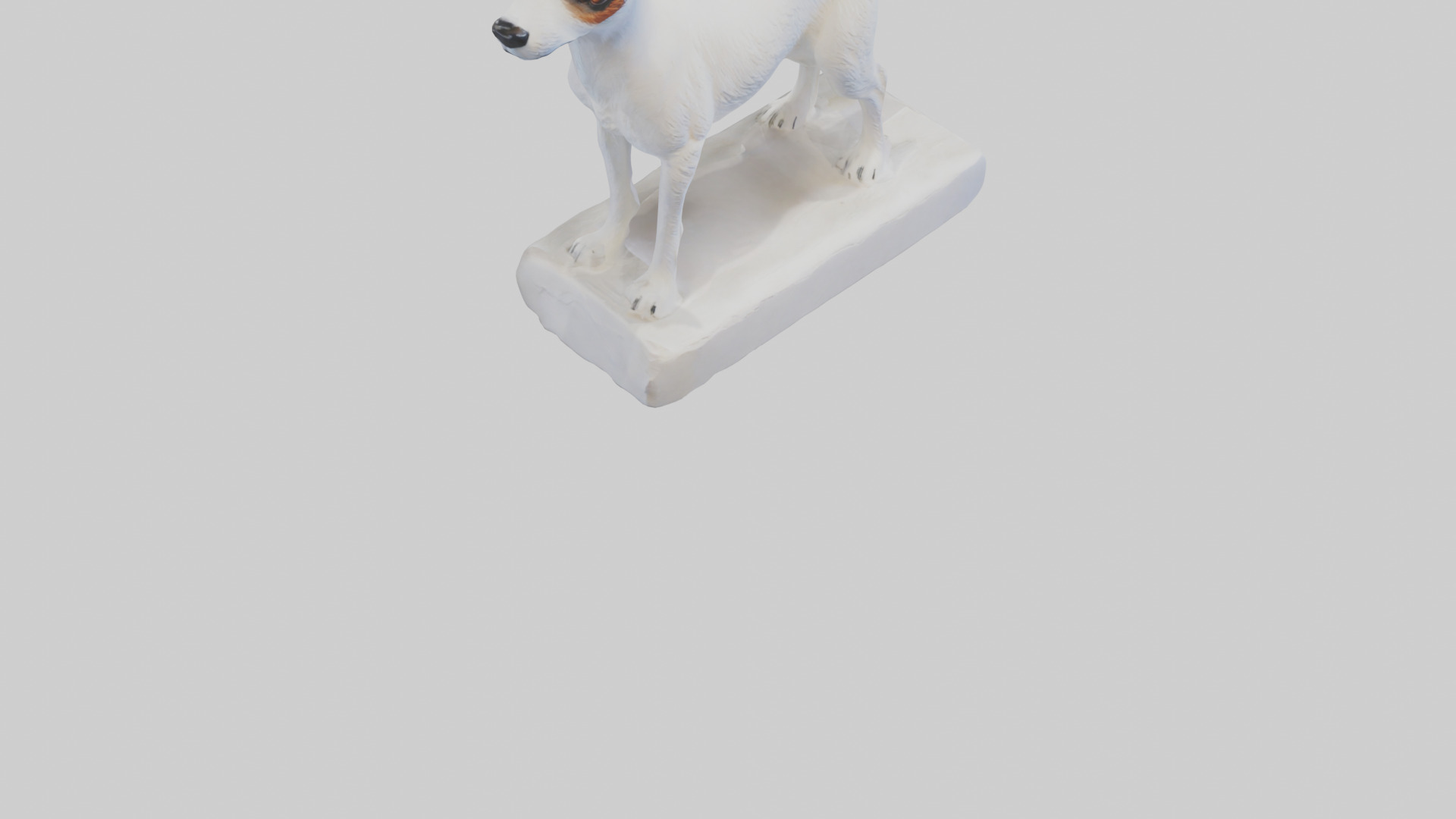 Jack Russell Terrier statue model Low-poly 3D model_6