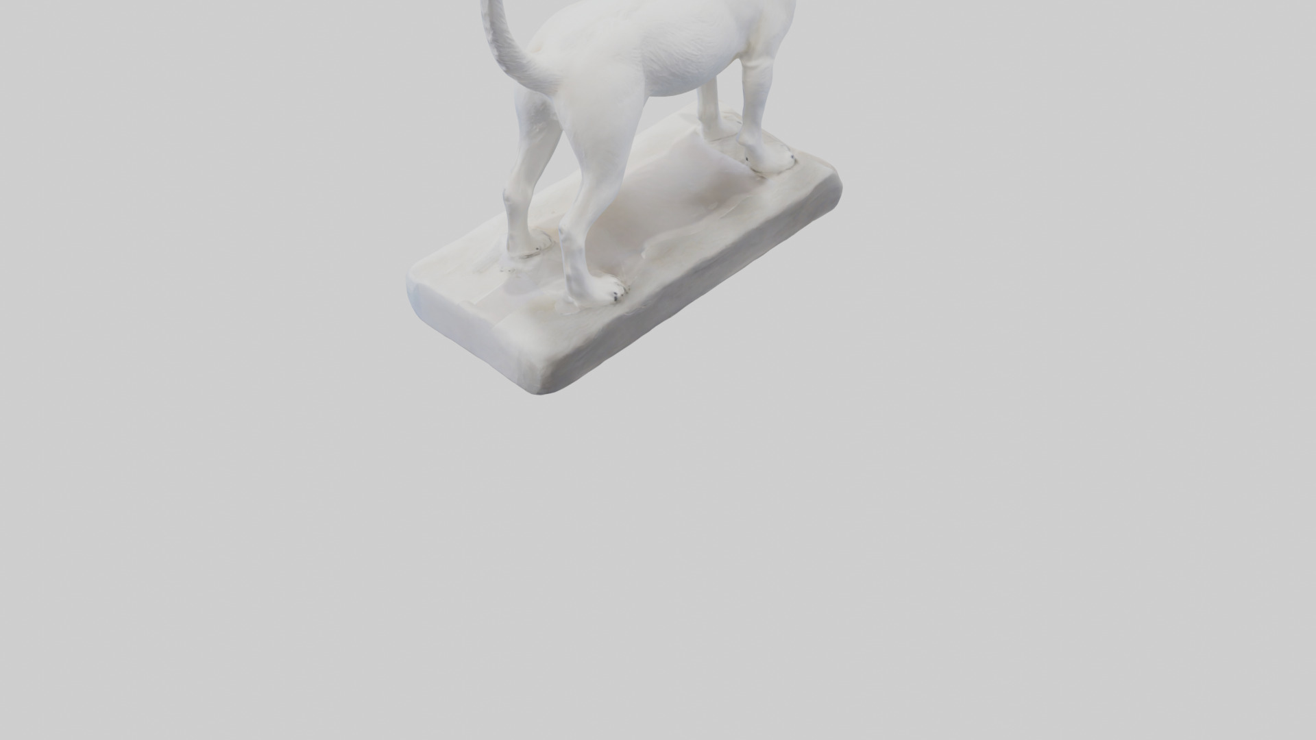 Jack Russell Terrier statue model Low-poly 3D model_3