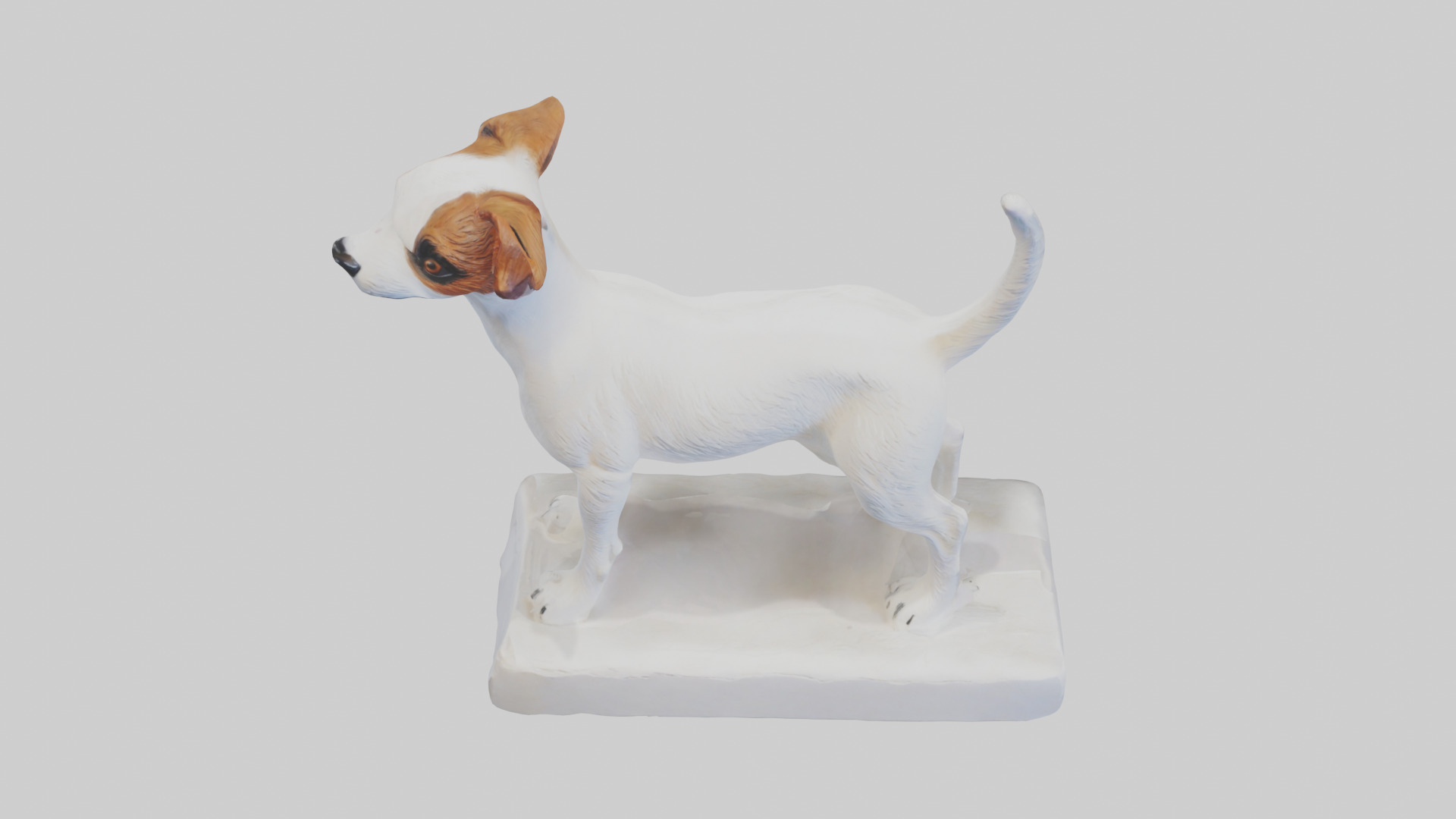 Jack Russell Terrier statue model Low-poly 3D model_16