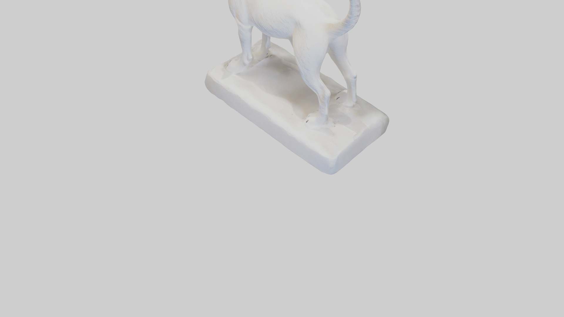 Jack Russell Terrier statue model Low-poly 3D model_5