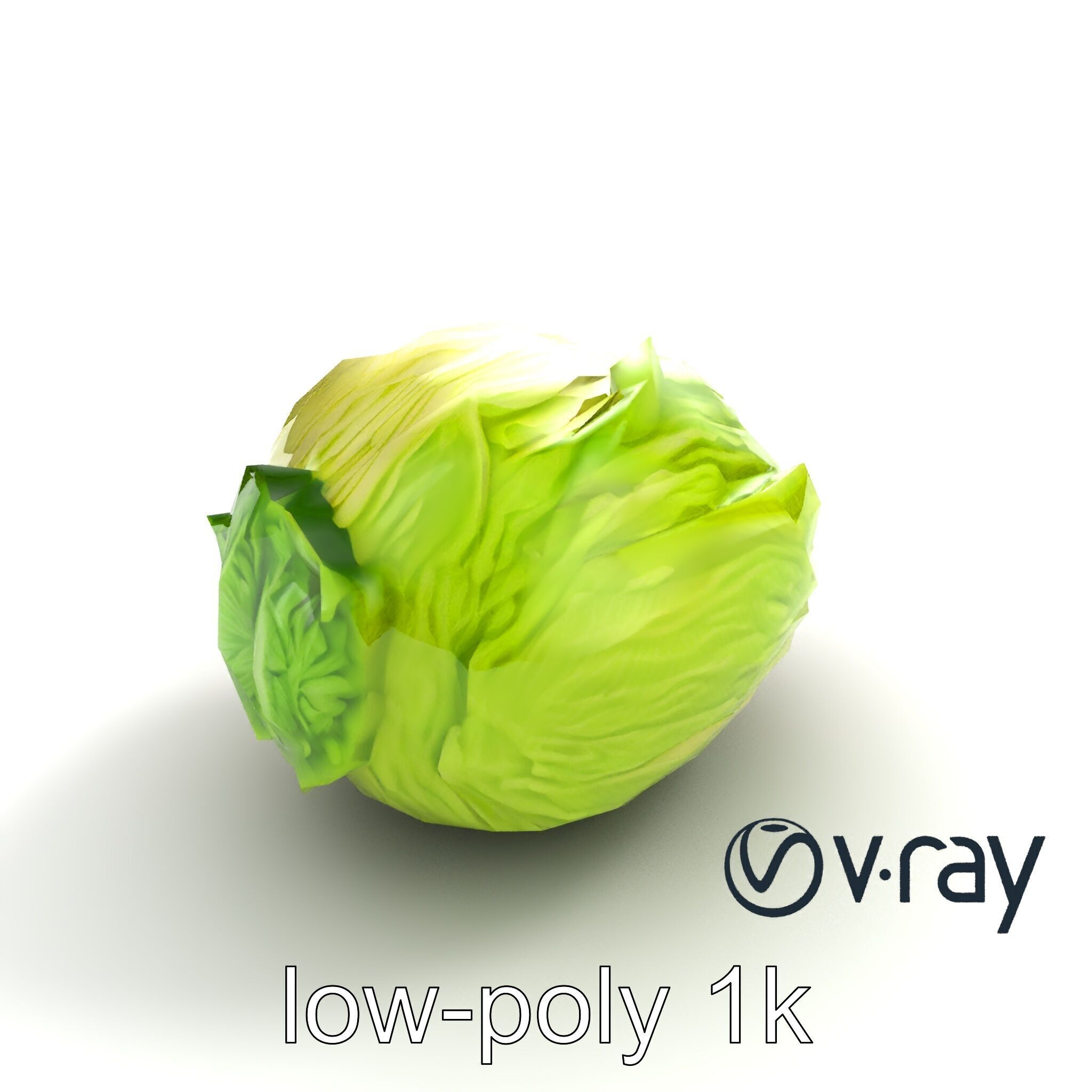 Savoy Cabbage with Wavy Leaves model pack Low-poly 3D model_8